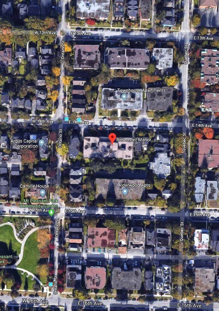 Rosemont Manor location map 1