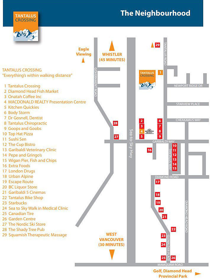 Tantalus Crossing Townhomes location map 2