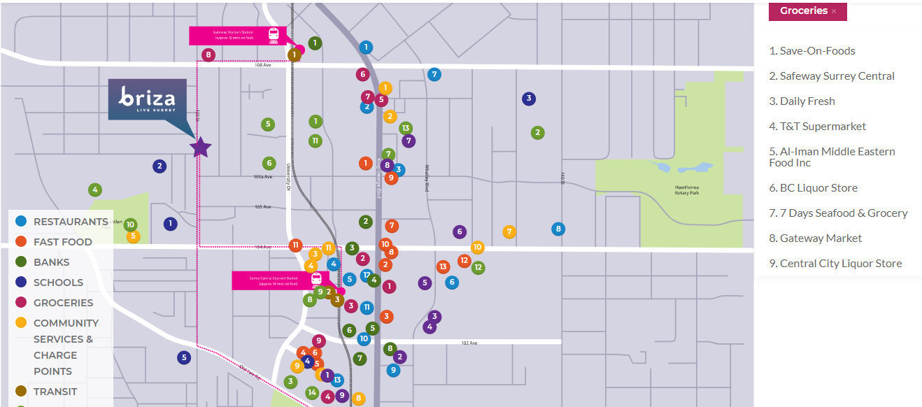 Briza location map 1