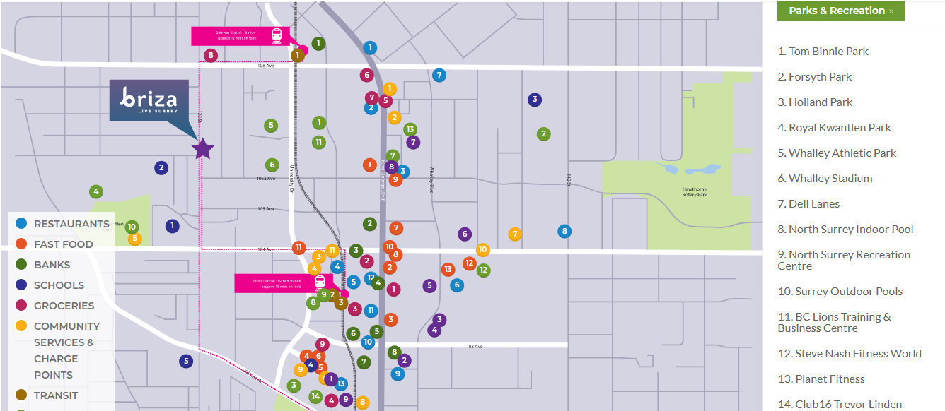 Briza location map 2
