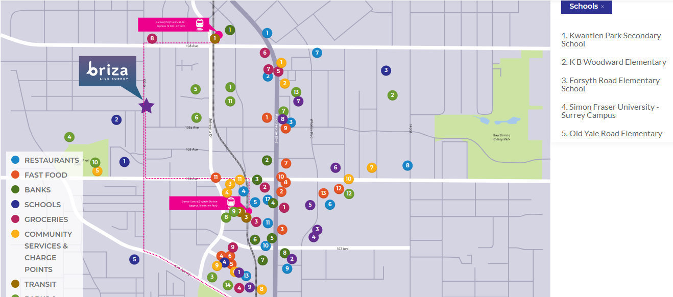 Briza location map 3