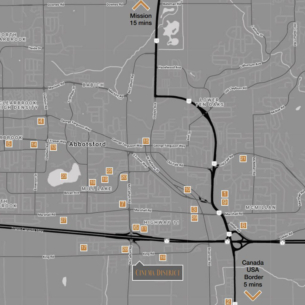 Cinema District location map 1
