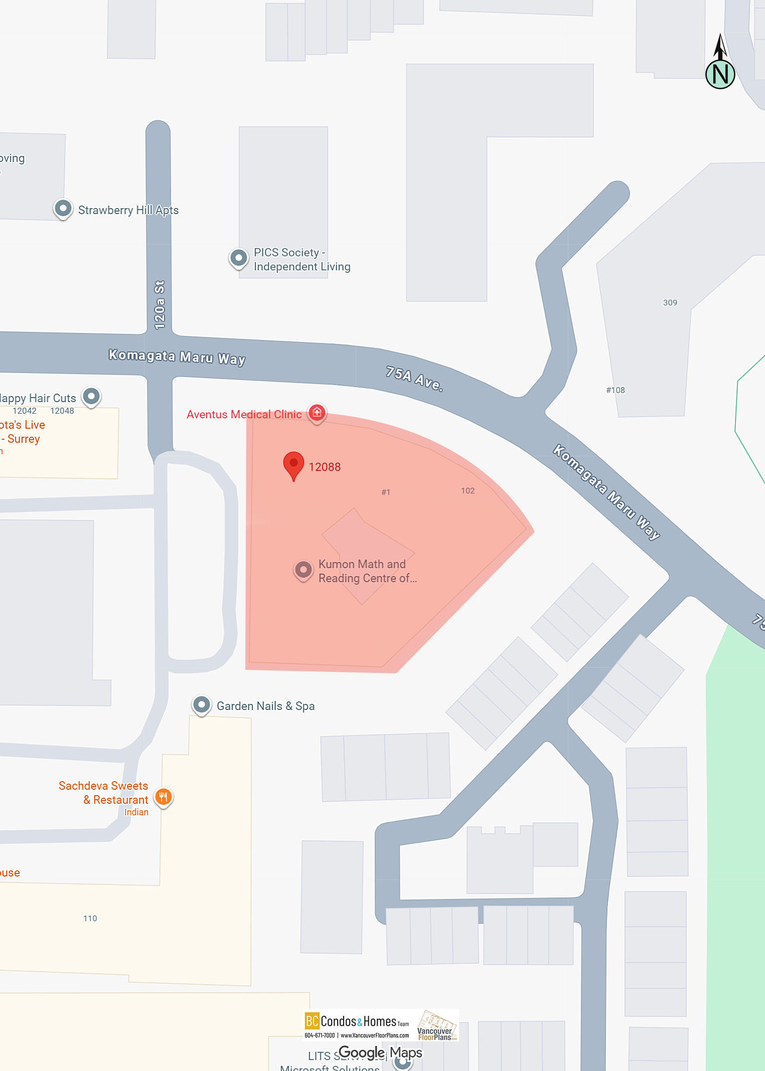 The Villas At Strawberry Hill location map 3