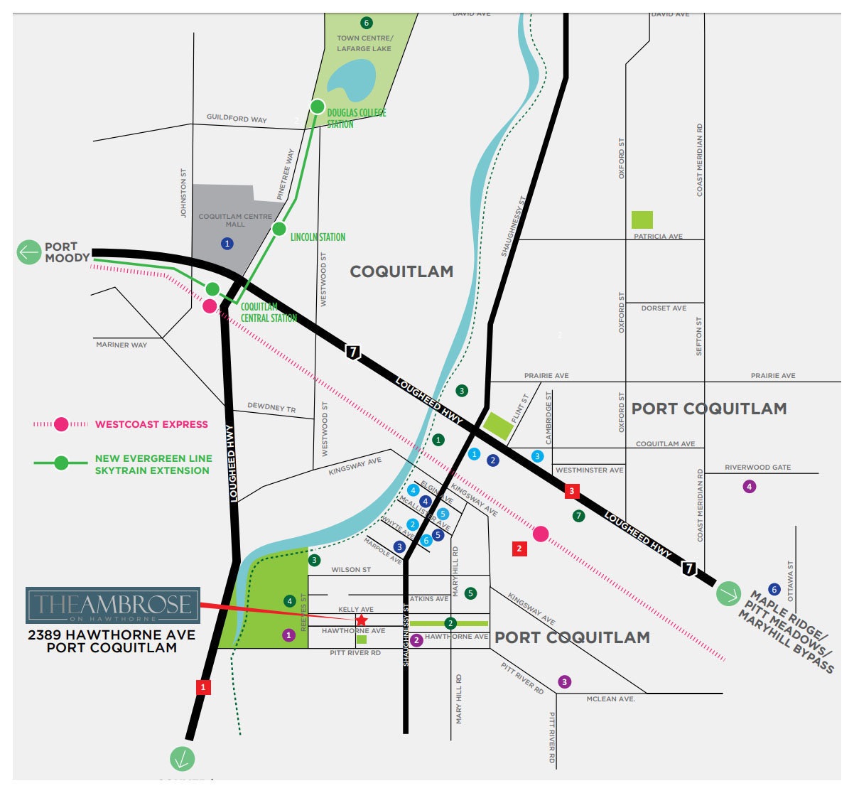The Ambrose location map 1