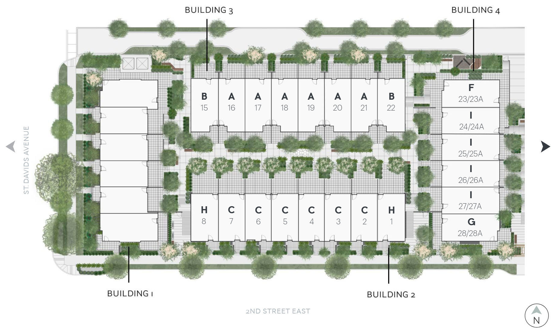 Founders Block South location map 1