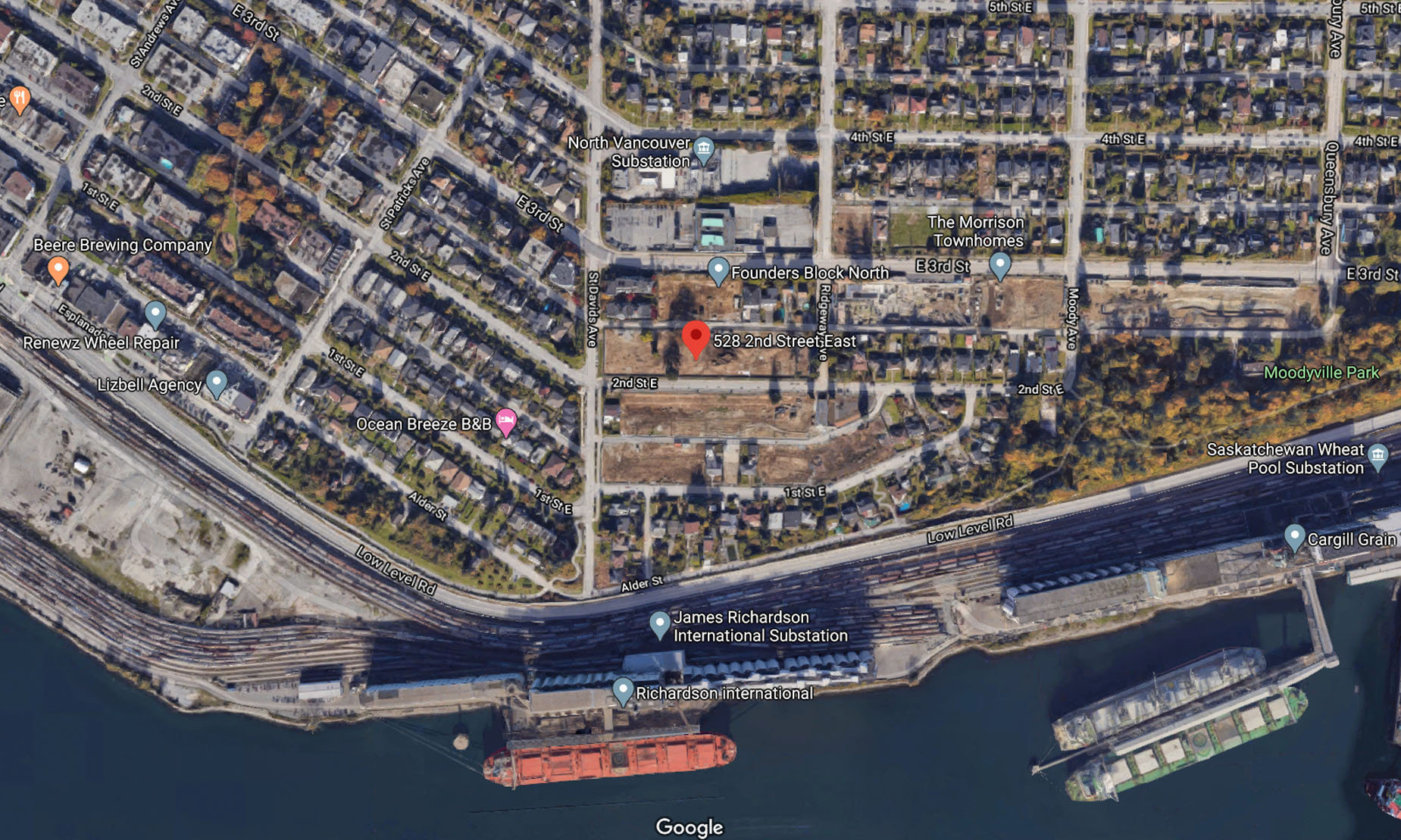 Founders Block South location map 2
