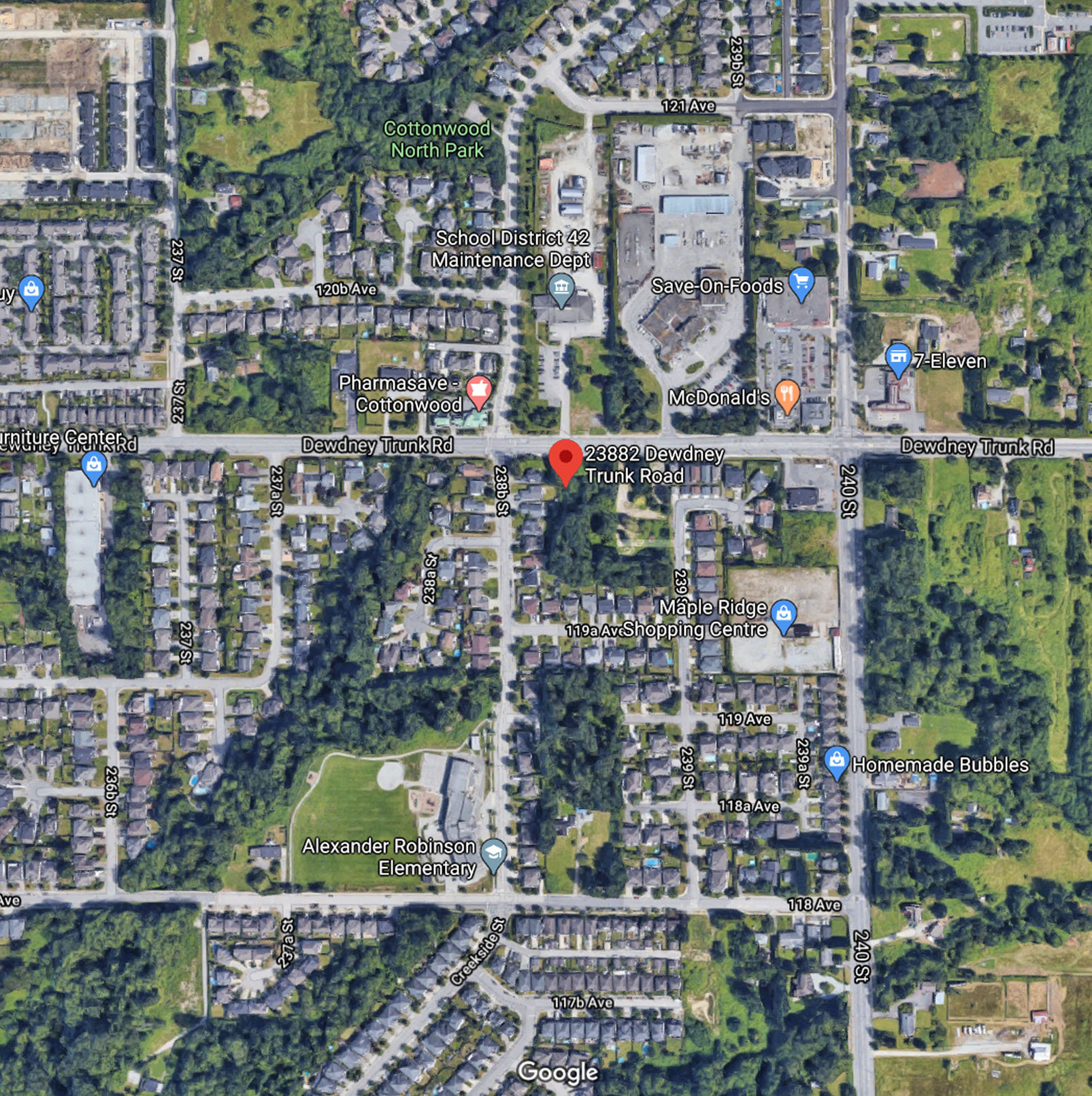 Dewdney Junction location map 2