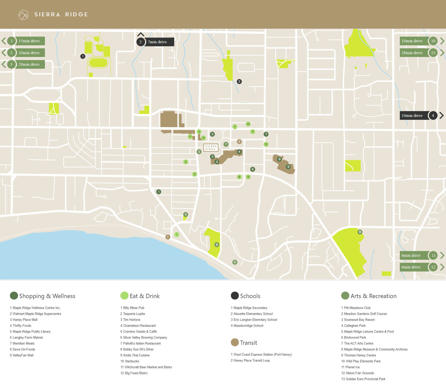 Sierra Ridge location map 1