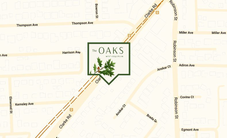 The Oaks location map 1