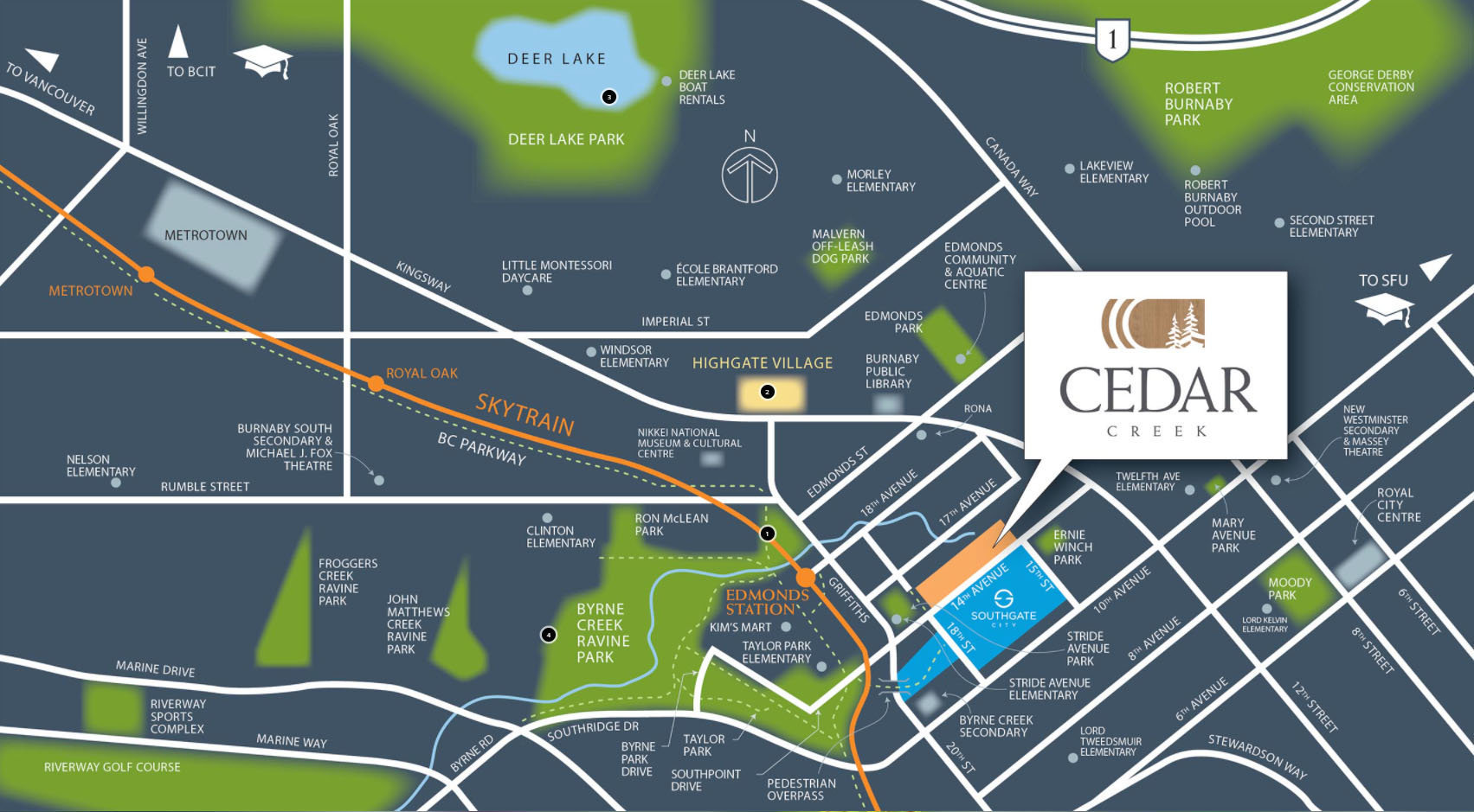 Cedar Creek location map 2