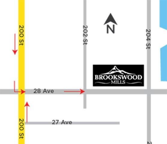 Brookswood Mills location map 1