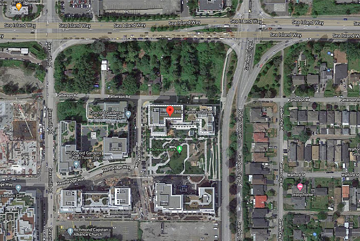Concord Gardens Park Estates location map 2