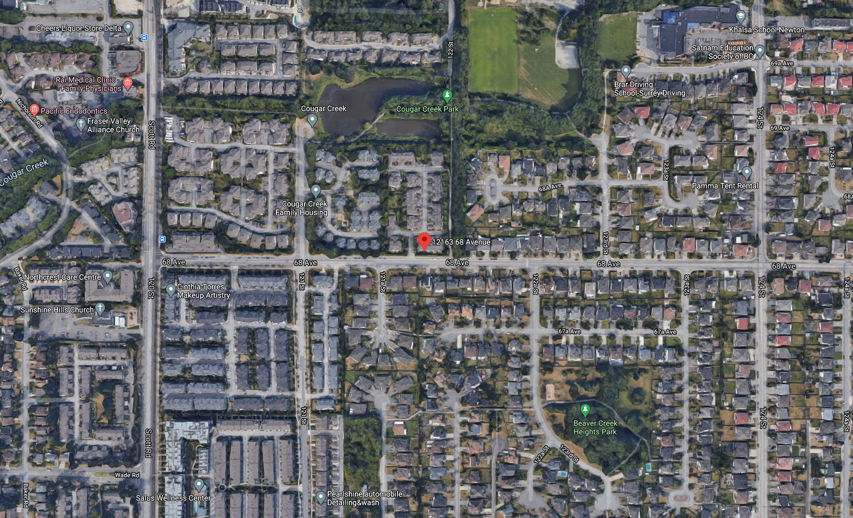 Cougar Creek Estate location map 2