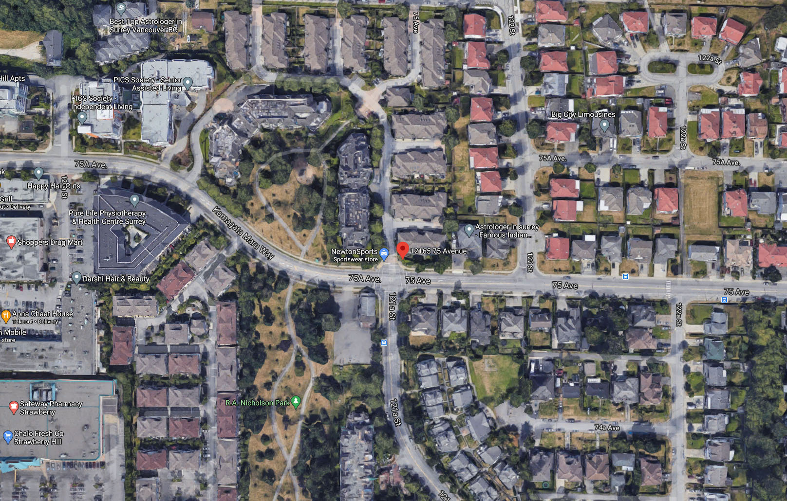 Strawberry Hill location map 2