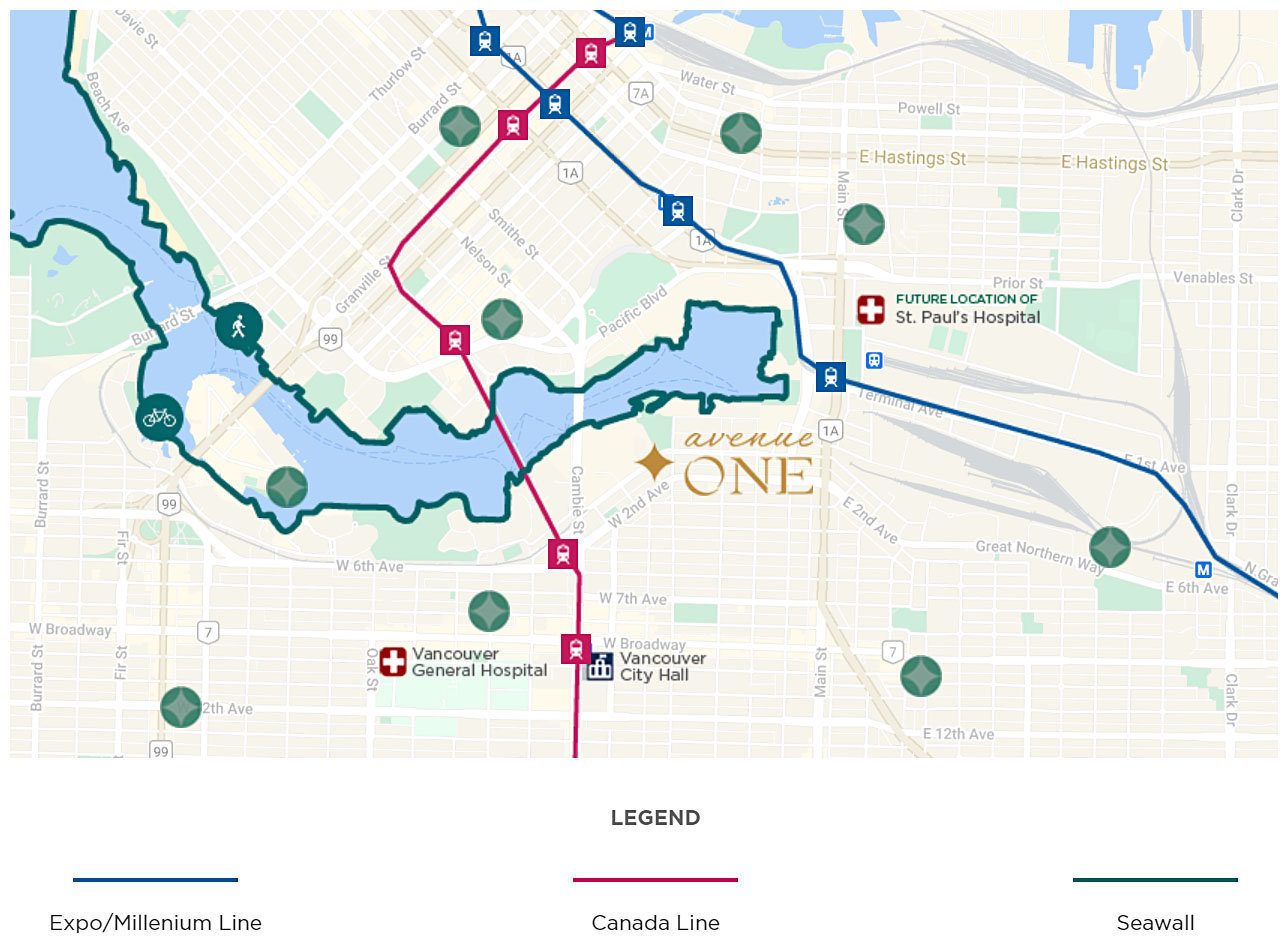 Avenue One location map 3