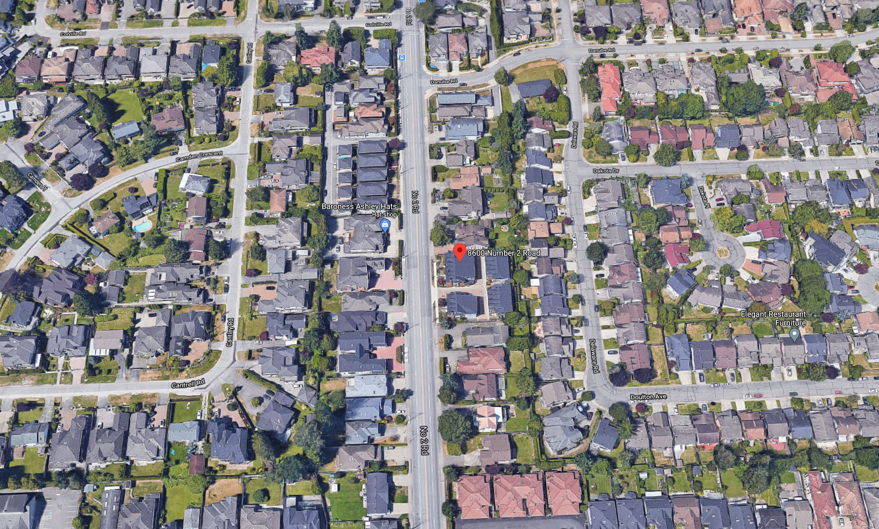 Amherst Lane location map 1