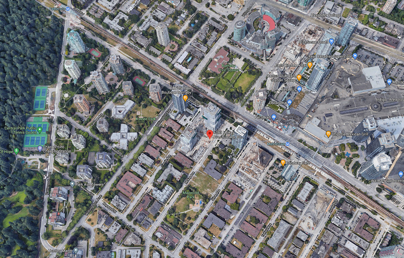 Gold House - South Tower location map 2