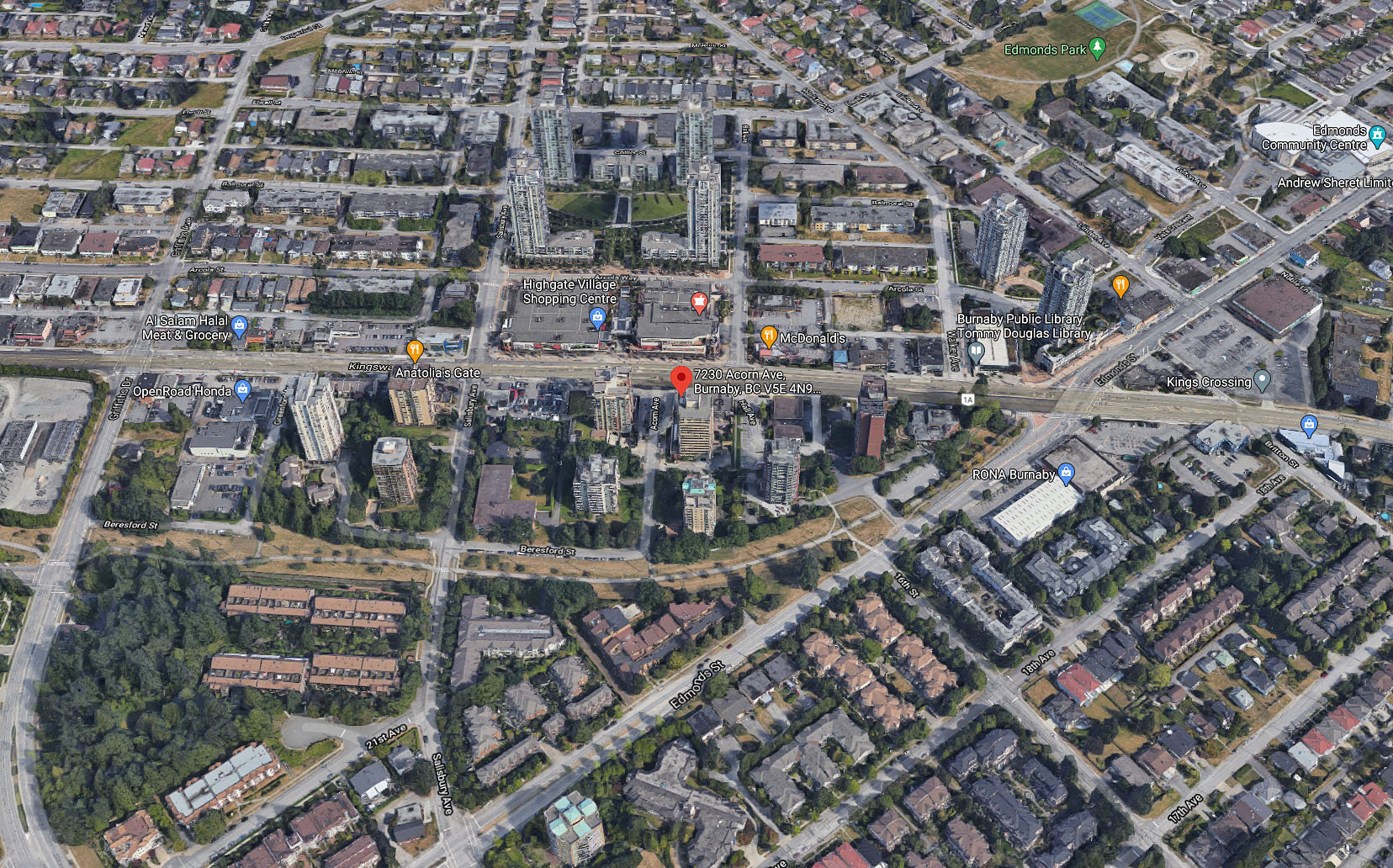 Mulberry PARC location map 1