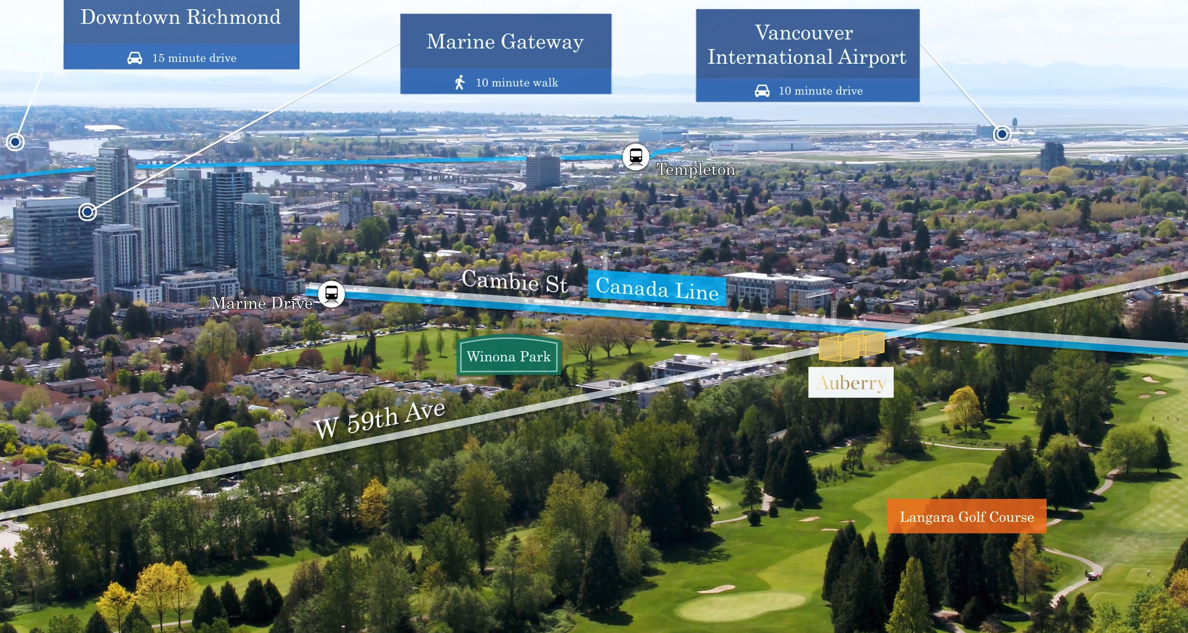 Auberry Langara Residences location map 2