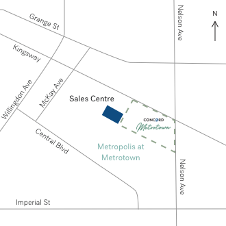 Concord Metrotown location map 1