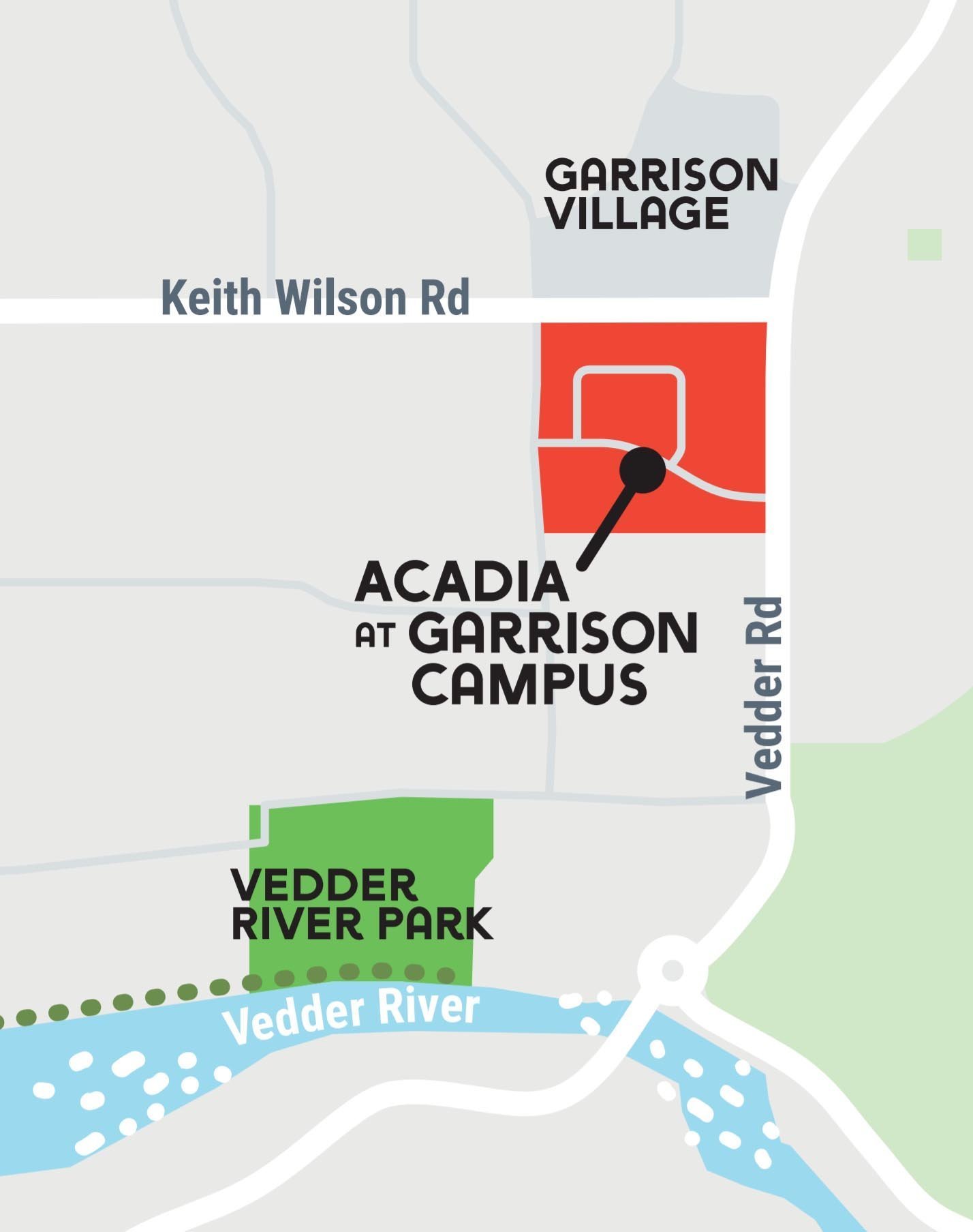 Acadia at Garrison Campus location map 3