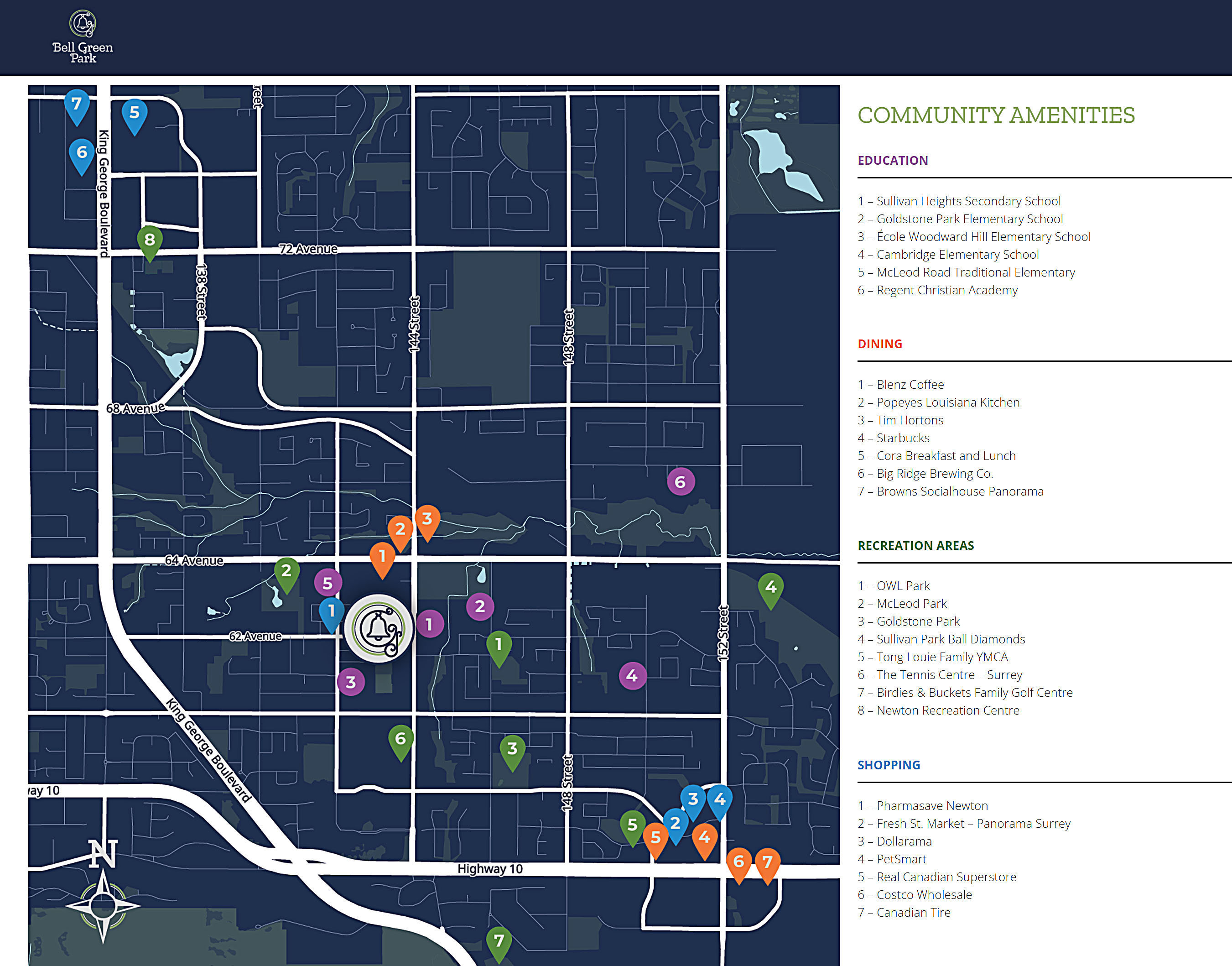 Bell Green Park location map 2