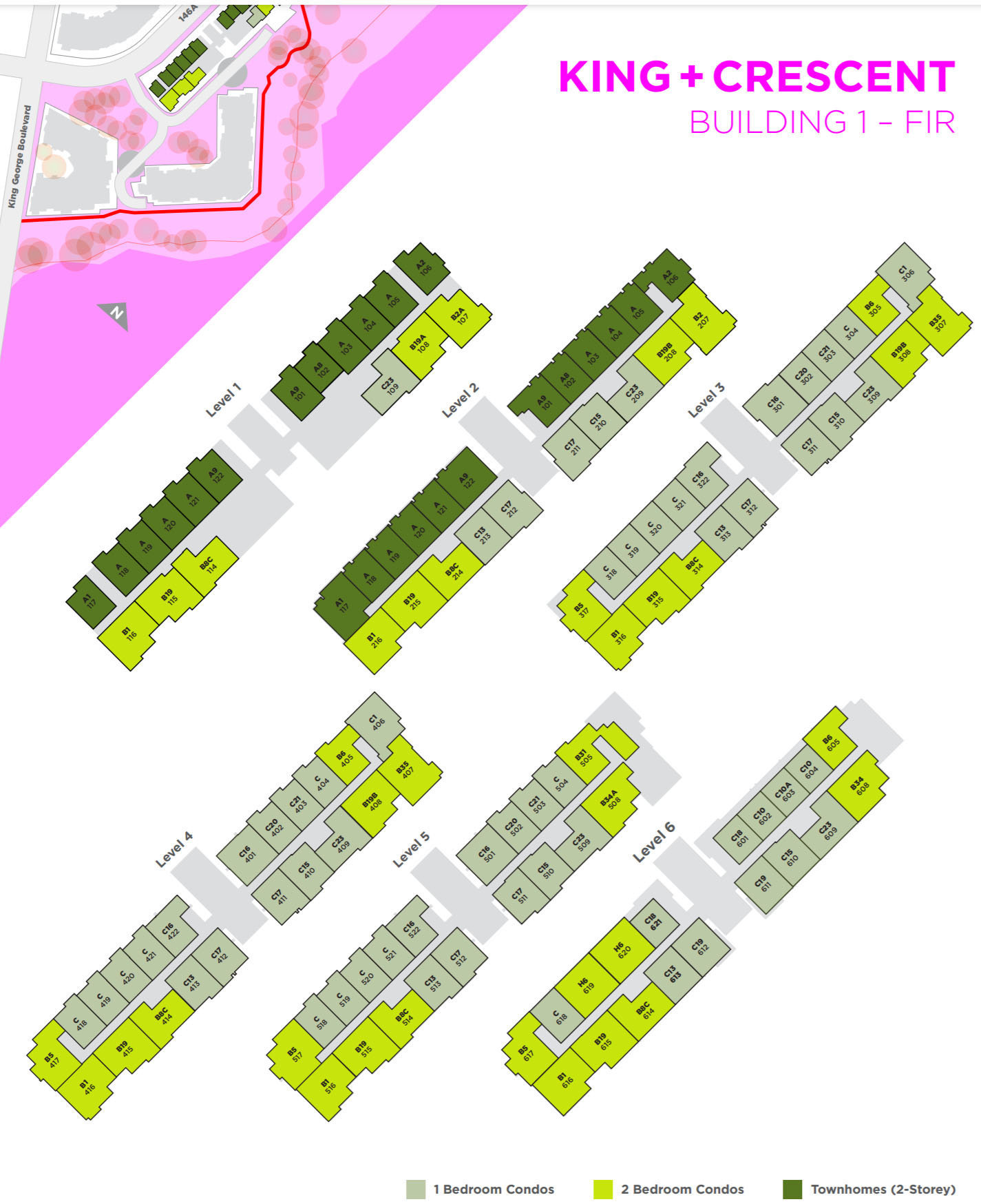 King & Crescent location map 1