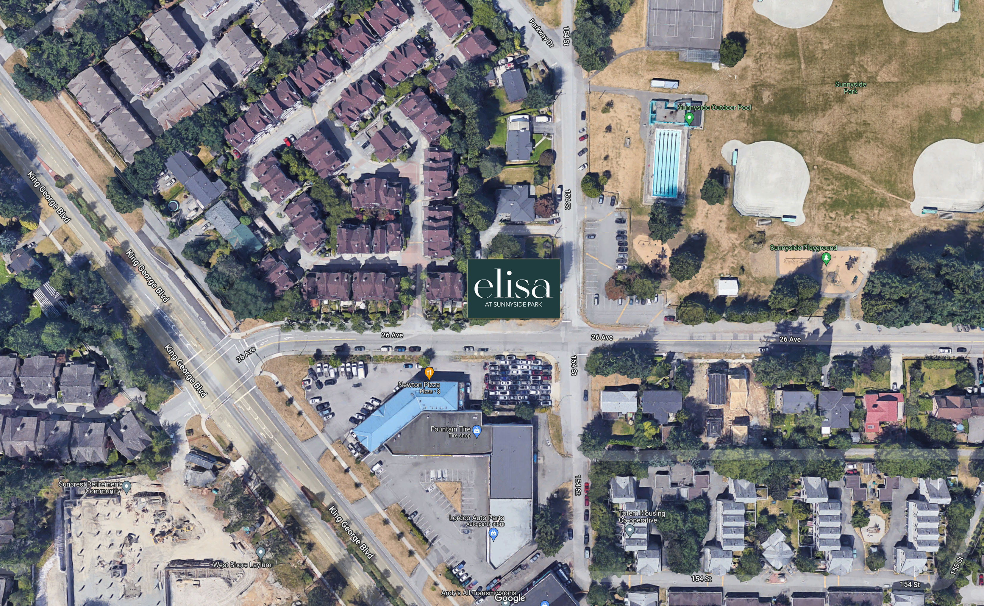 Elisa at Sunnyside Park location map 2