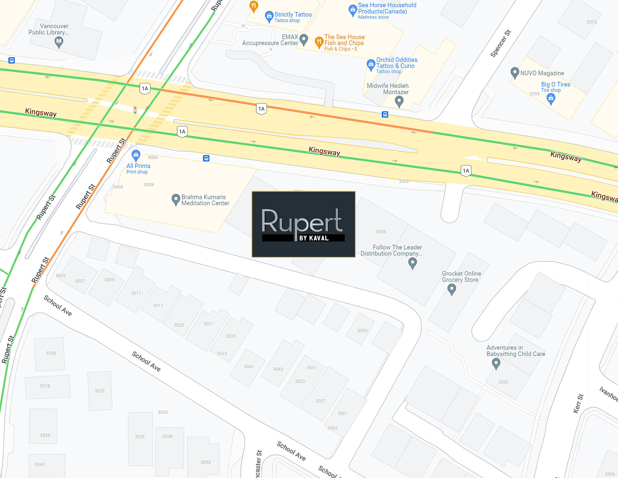 Rupert location map 2