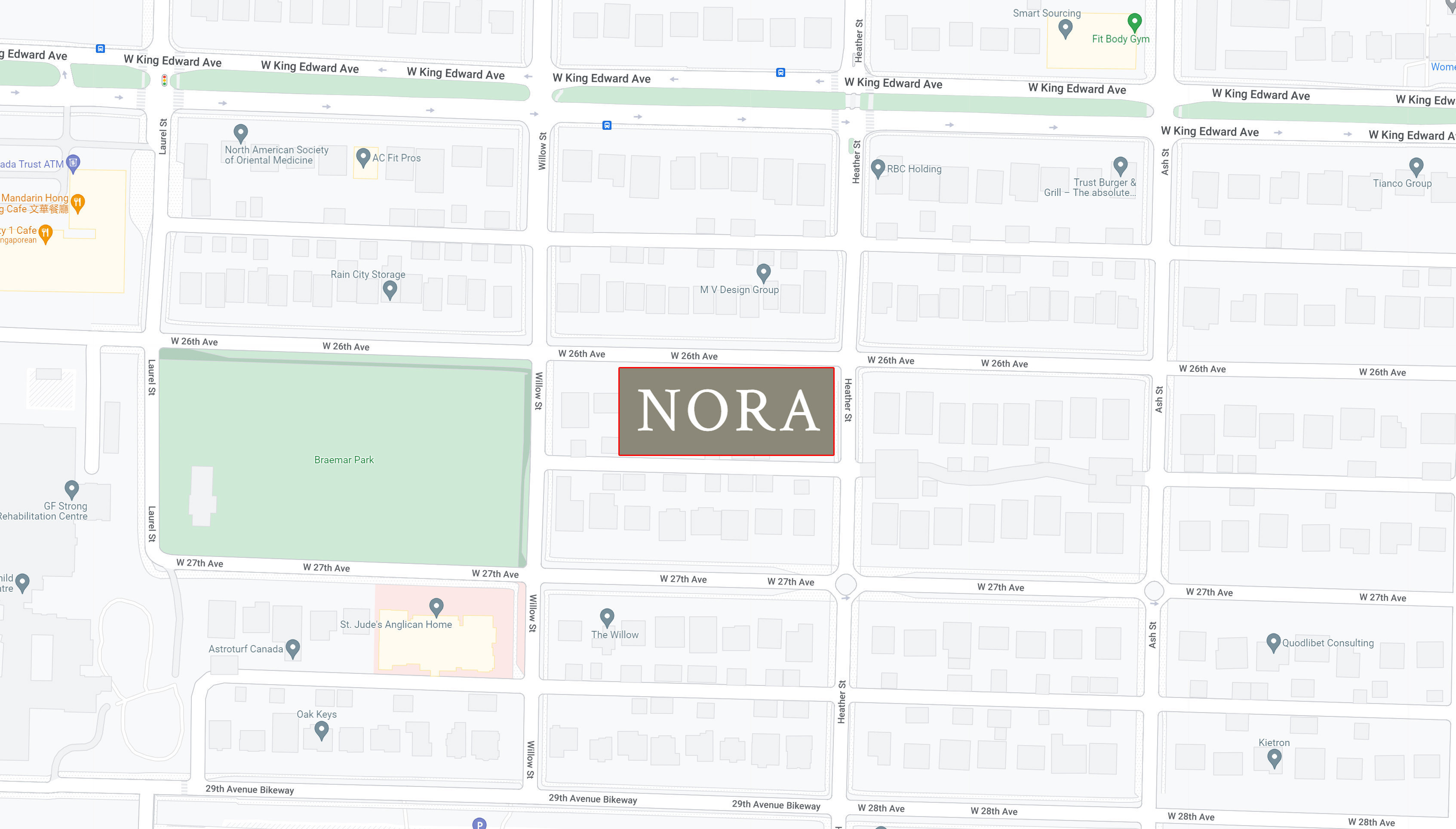 Nora location map 2
