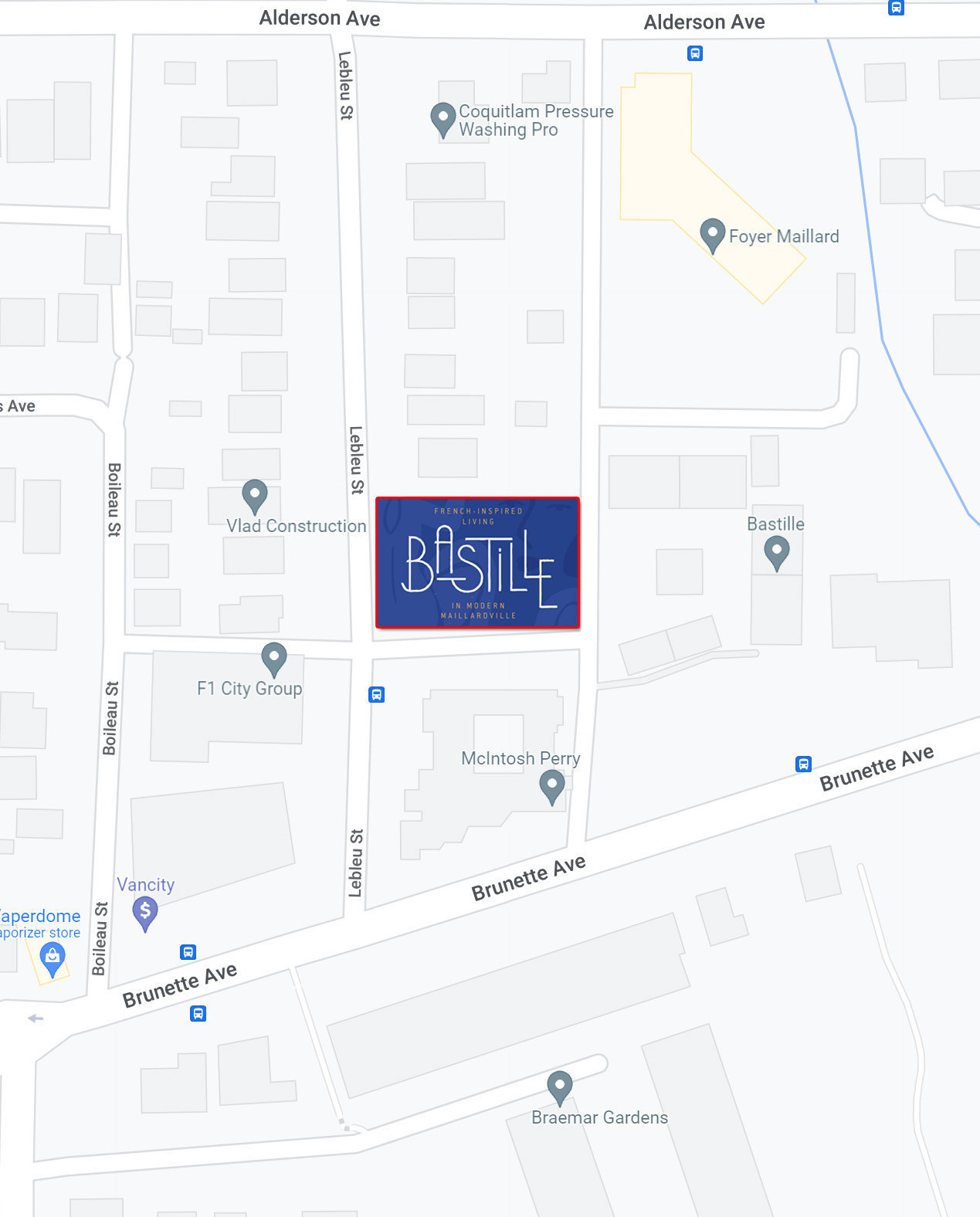 Bastille location map 2