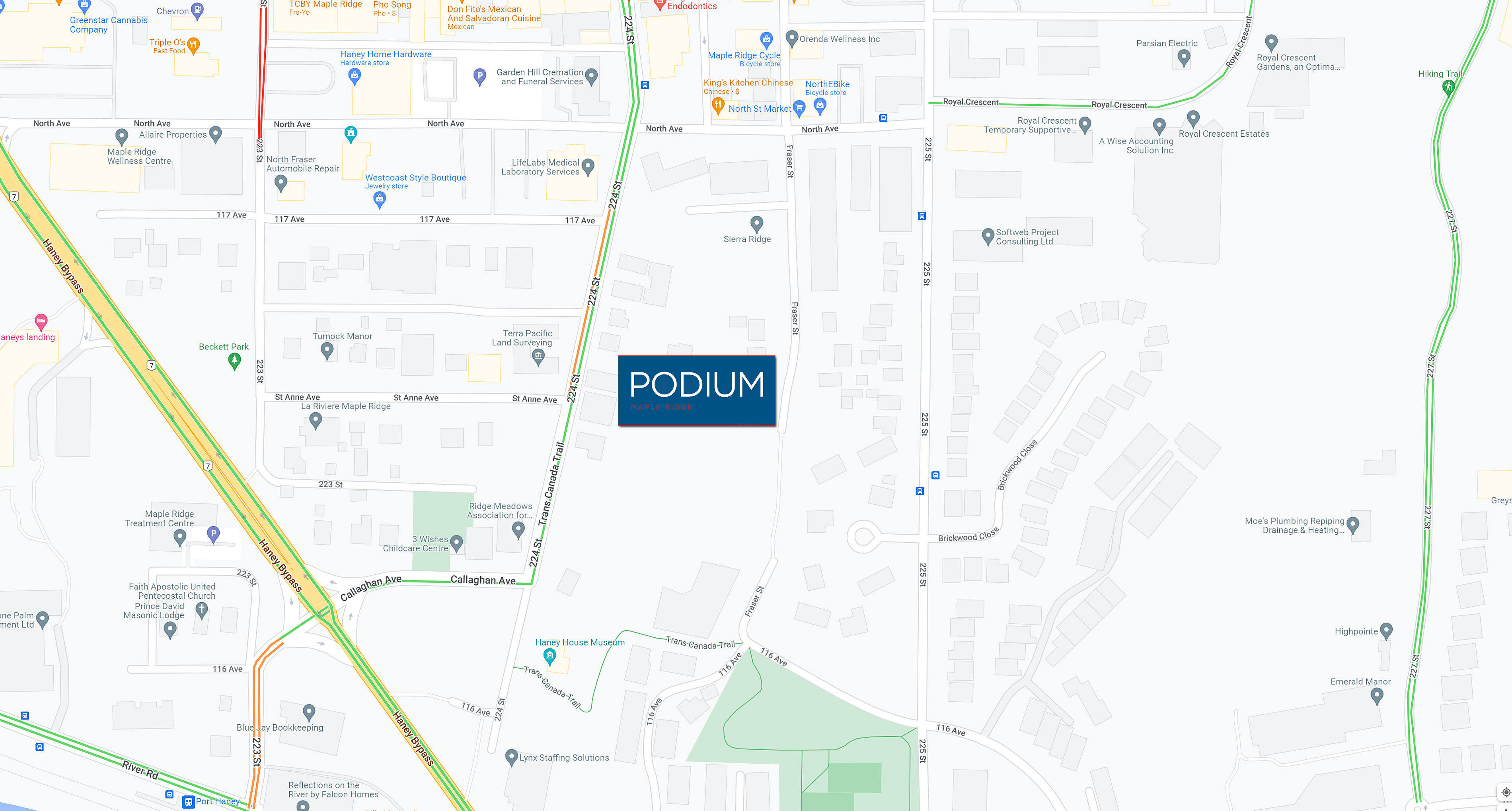 Podium location map 2