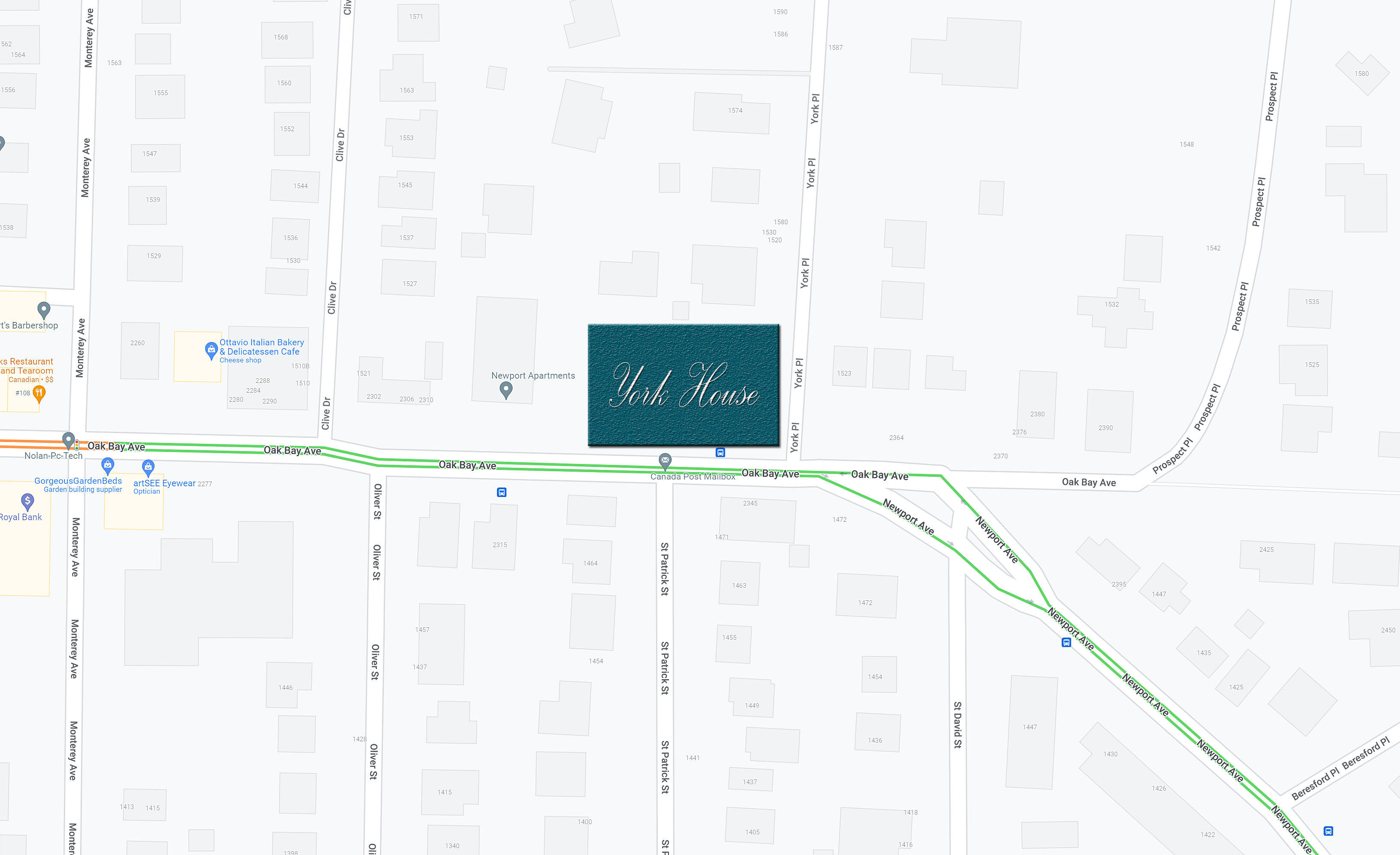 York House location map 1