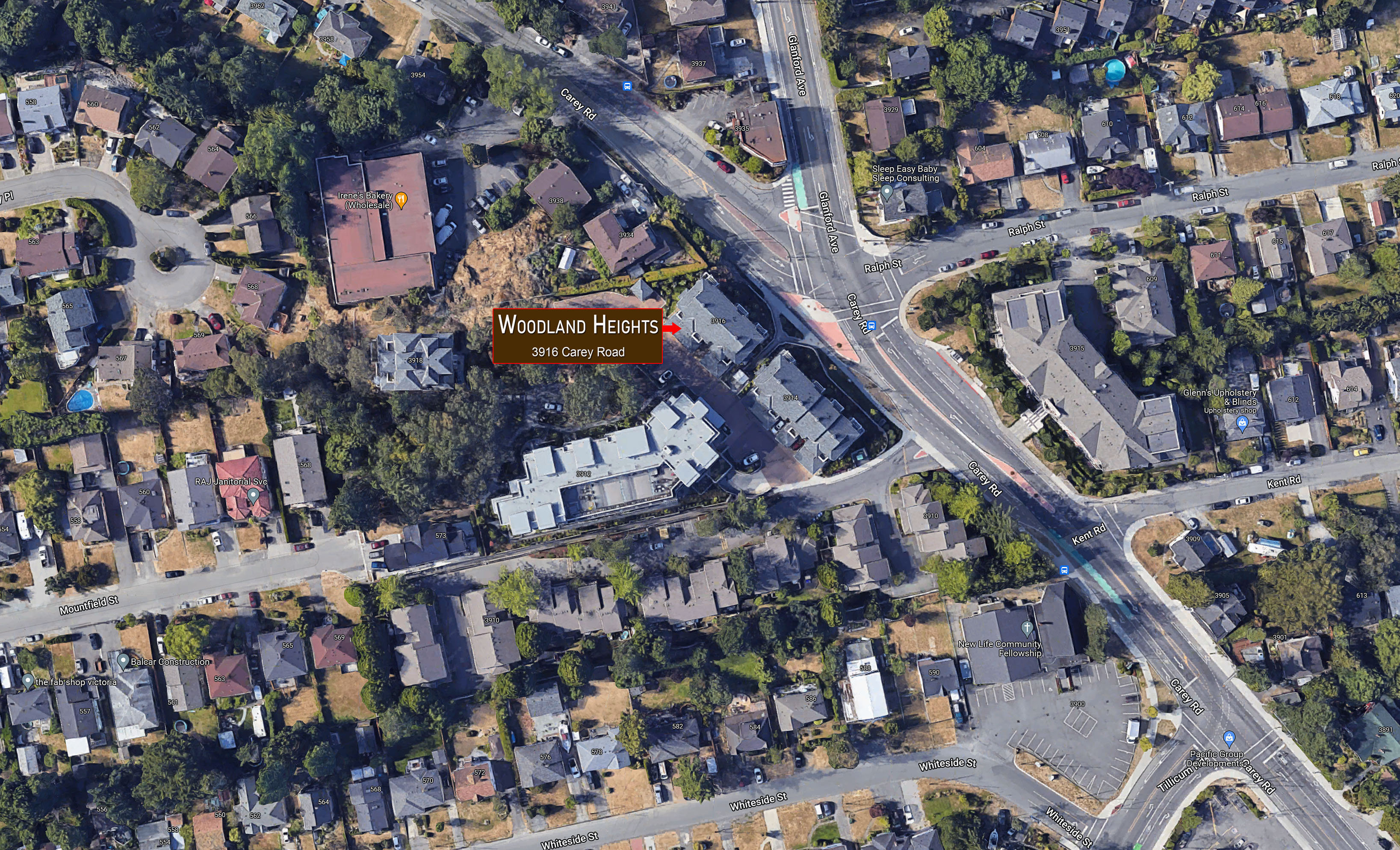 Woodland Heights location map 1