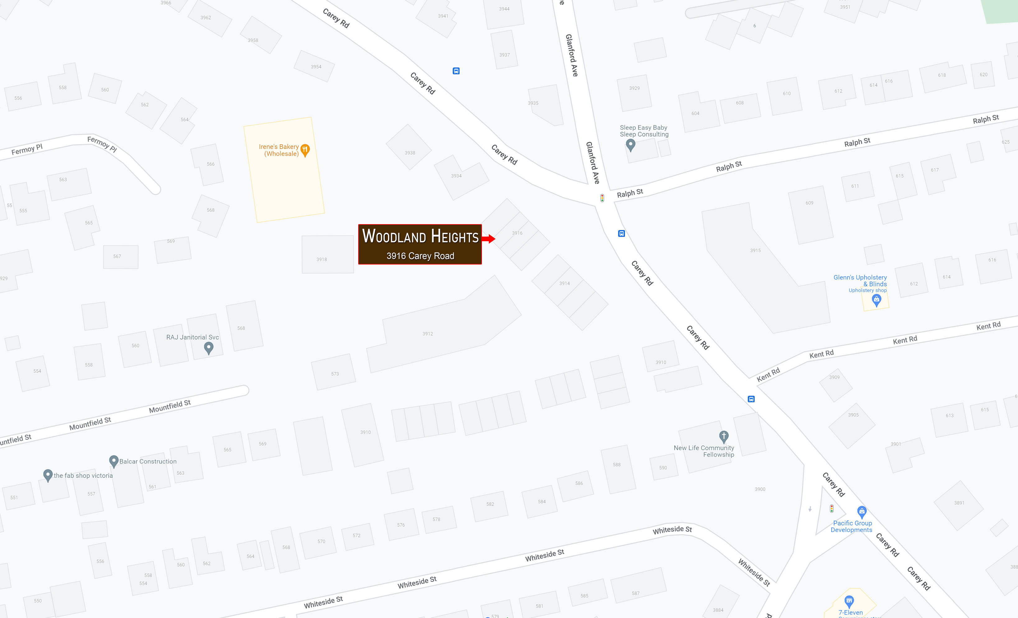 Woodland Heights location map 2