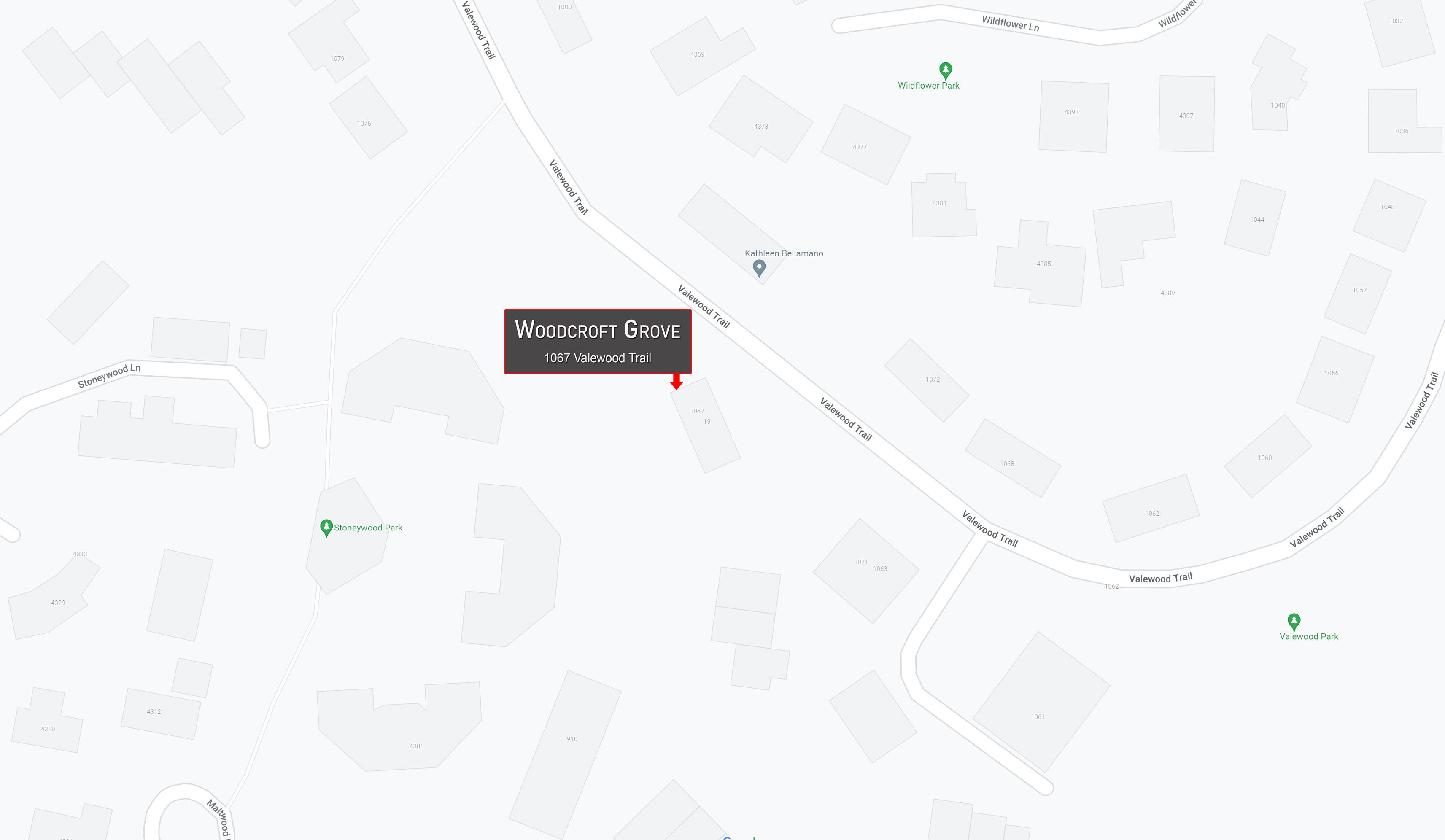 Woodcroft Grove location map 2