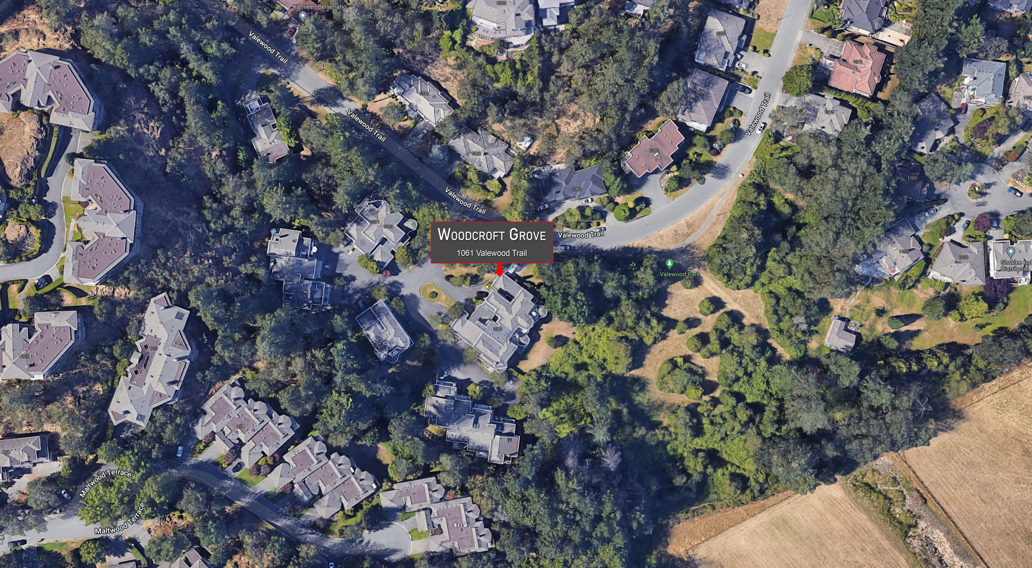 Woodcroft Grove location map 2