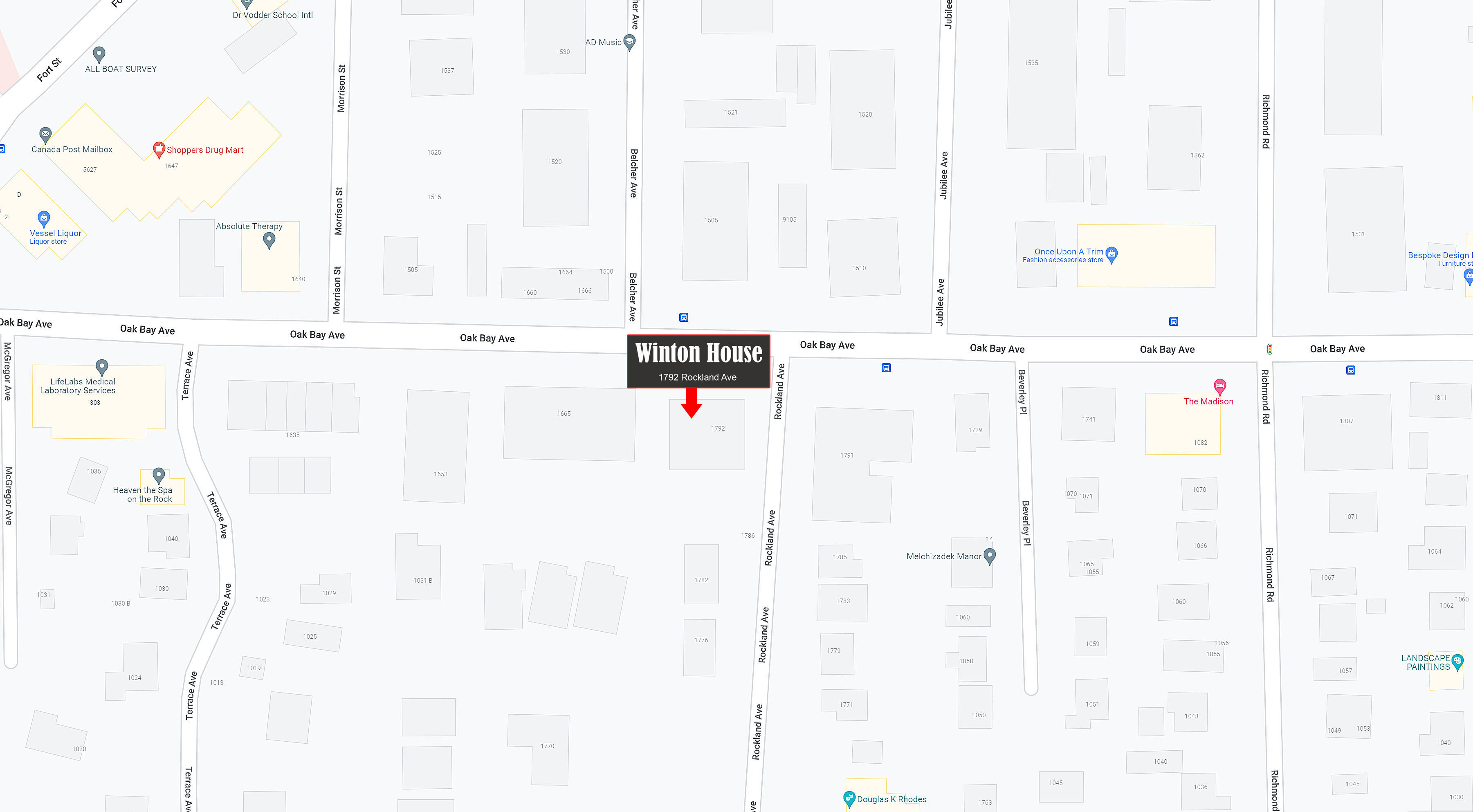 Winton House location map 1