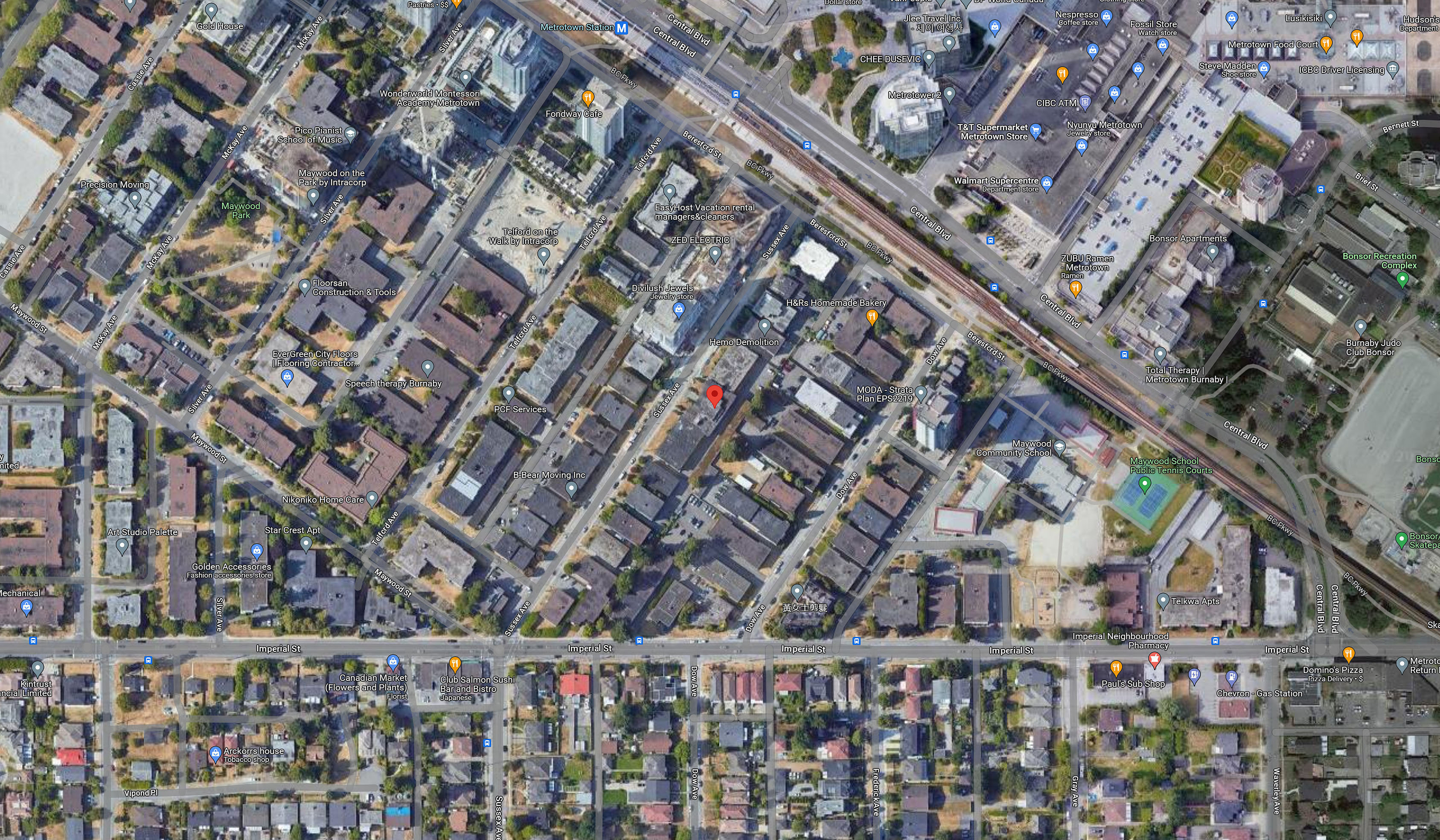 O2 Metrotown location map 1