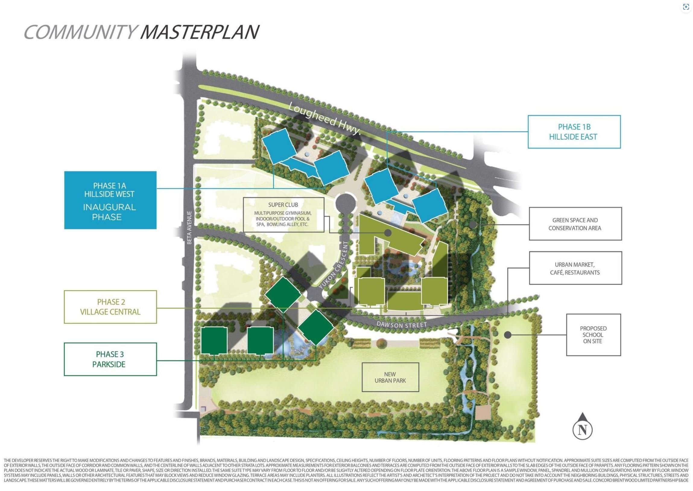Concord Brentwood Hillside West Tower 1 location map 1