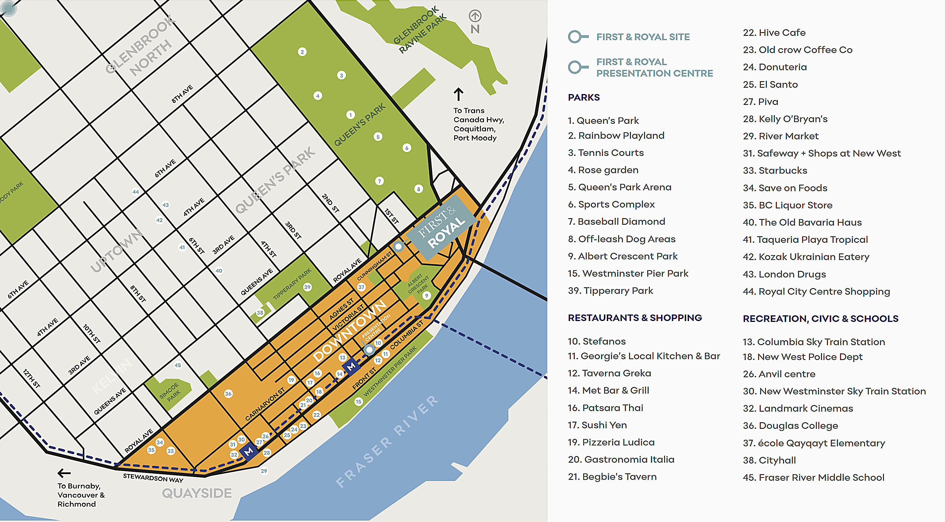 First & Royal by Areva location map 1