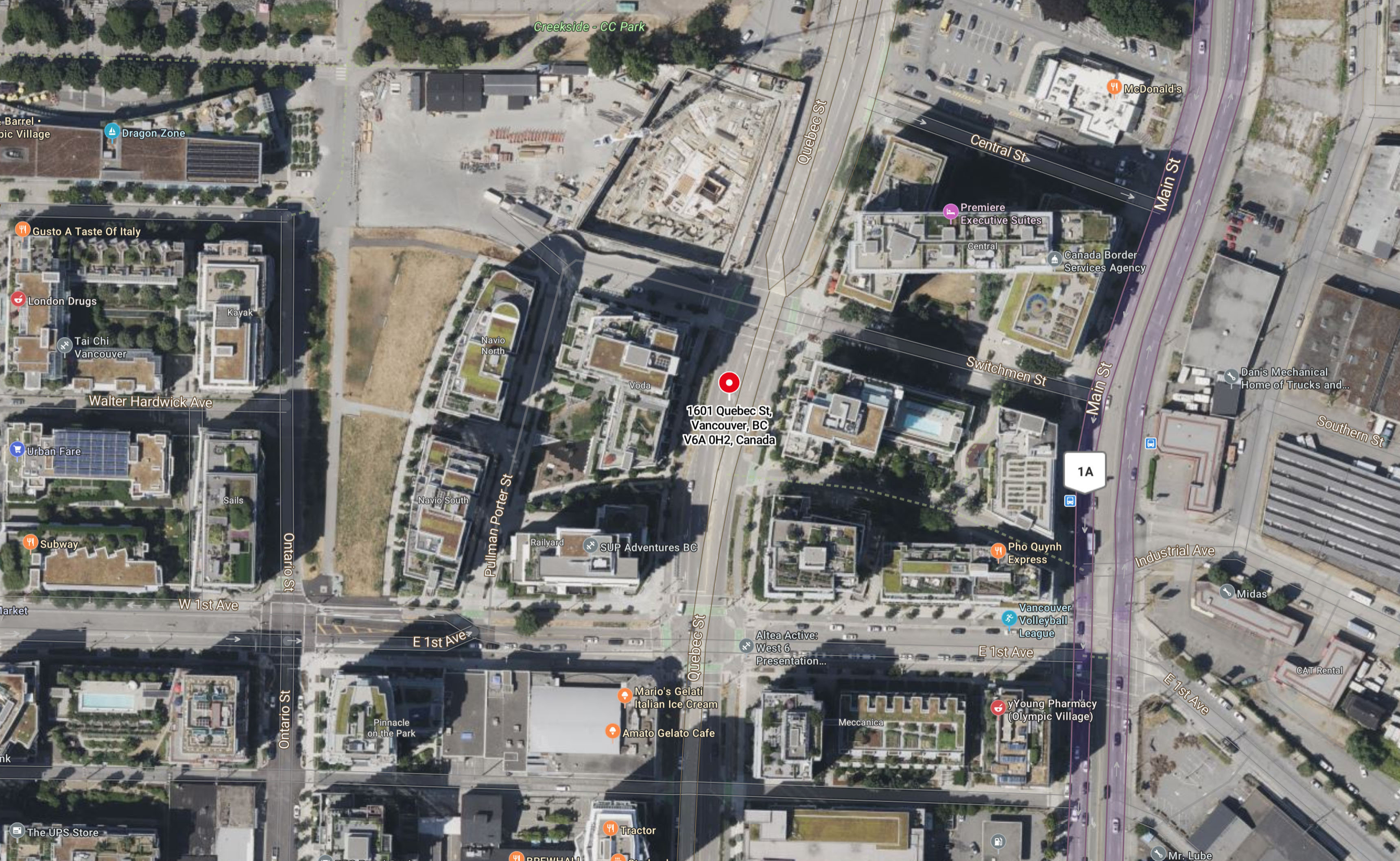 Tesoro by Concert location map 1