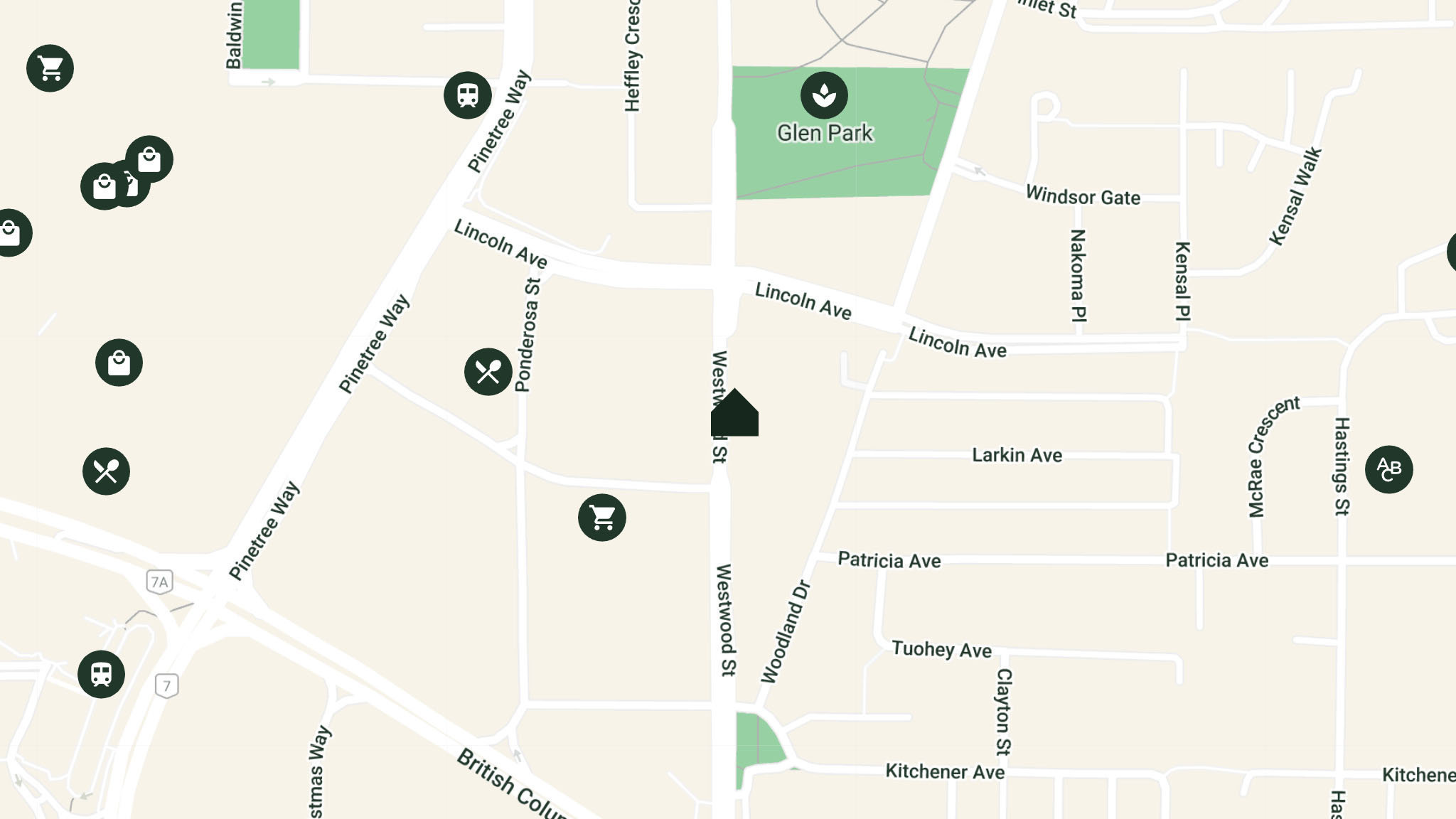 Town & Centre by Mosaic location map 4