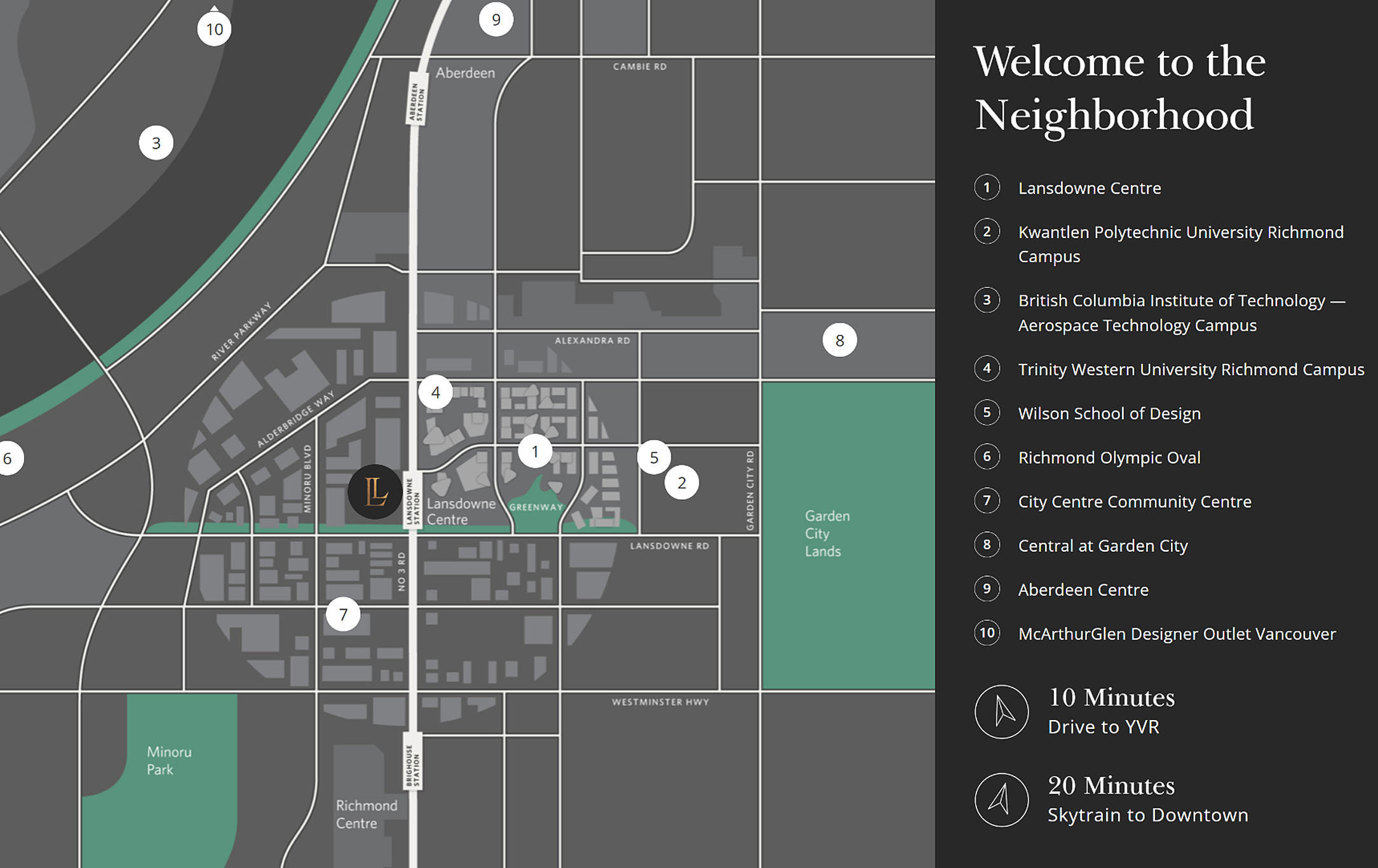 Luxe Lansdowne location map 2