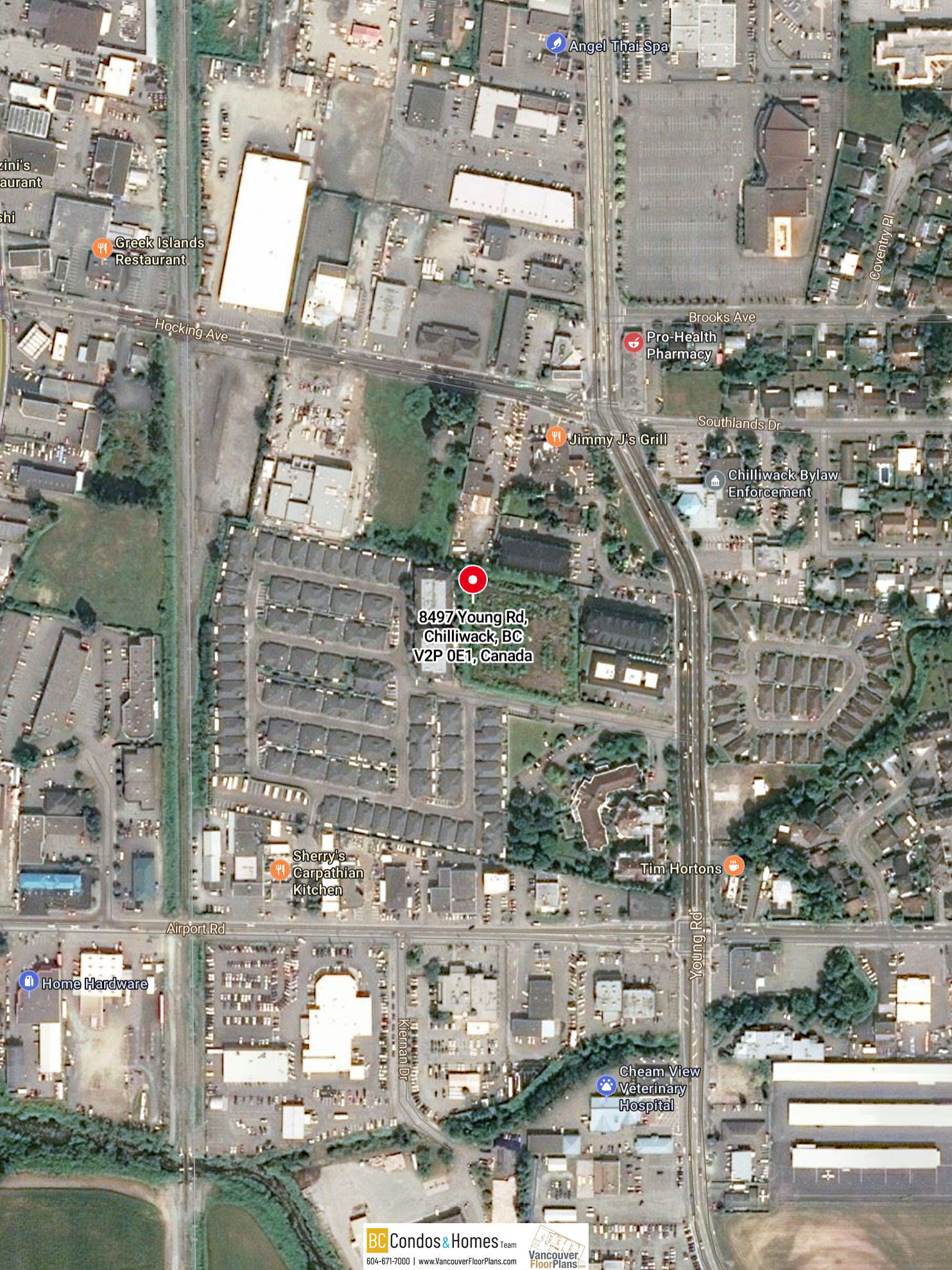 Mountainview Lane location map 1