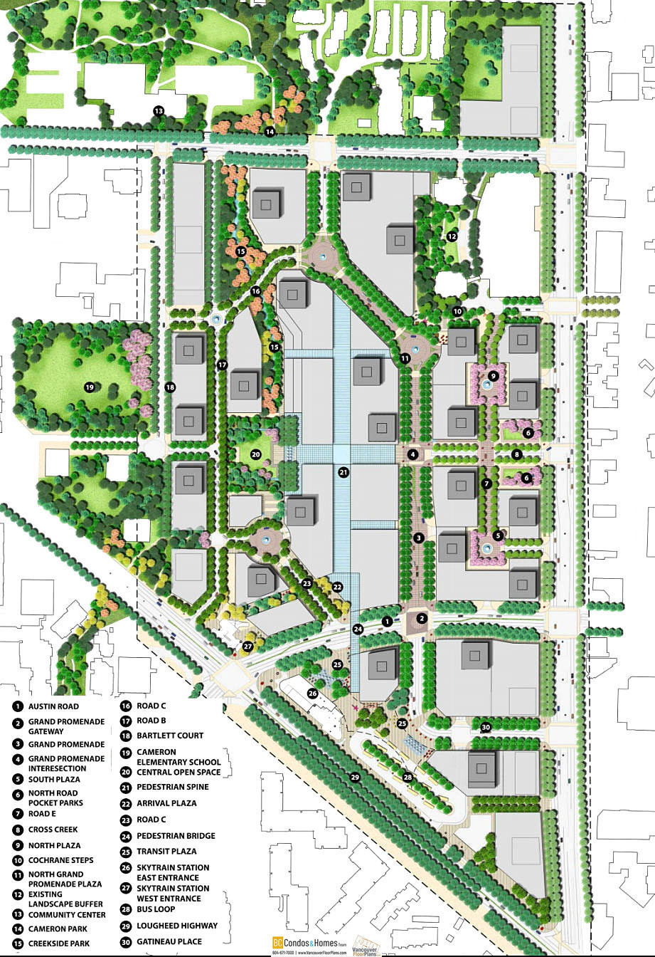 The City of Lougheed - Tower 4 location map 2