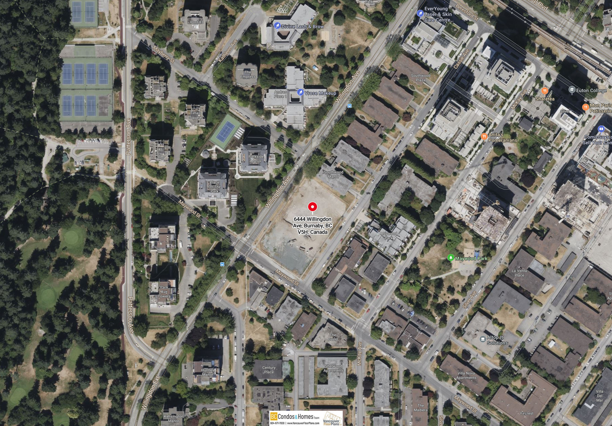 The Standard location map 2