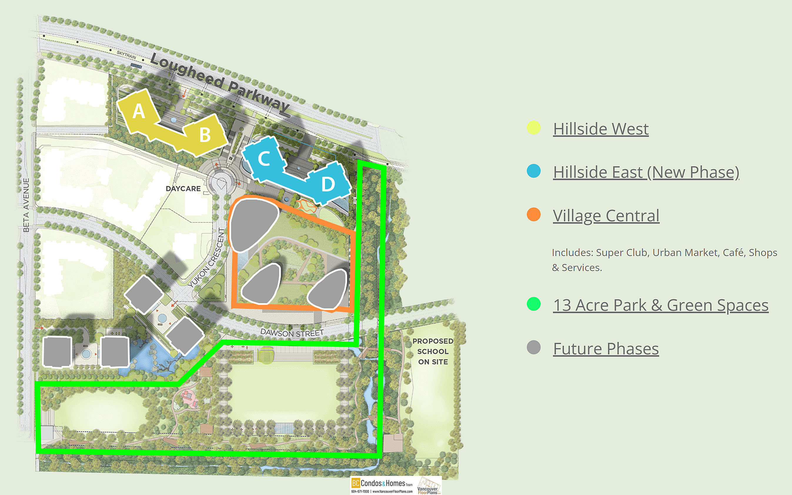 Concord Brentwood - Hillside East location map 1
