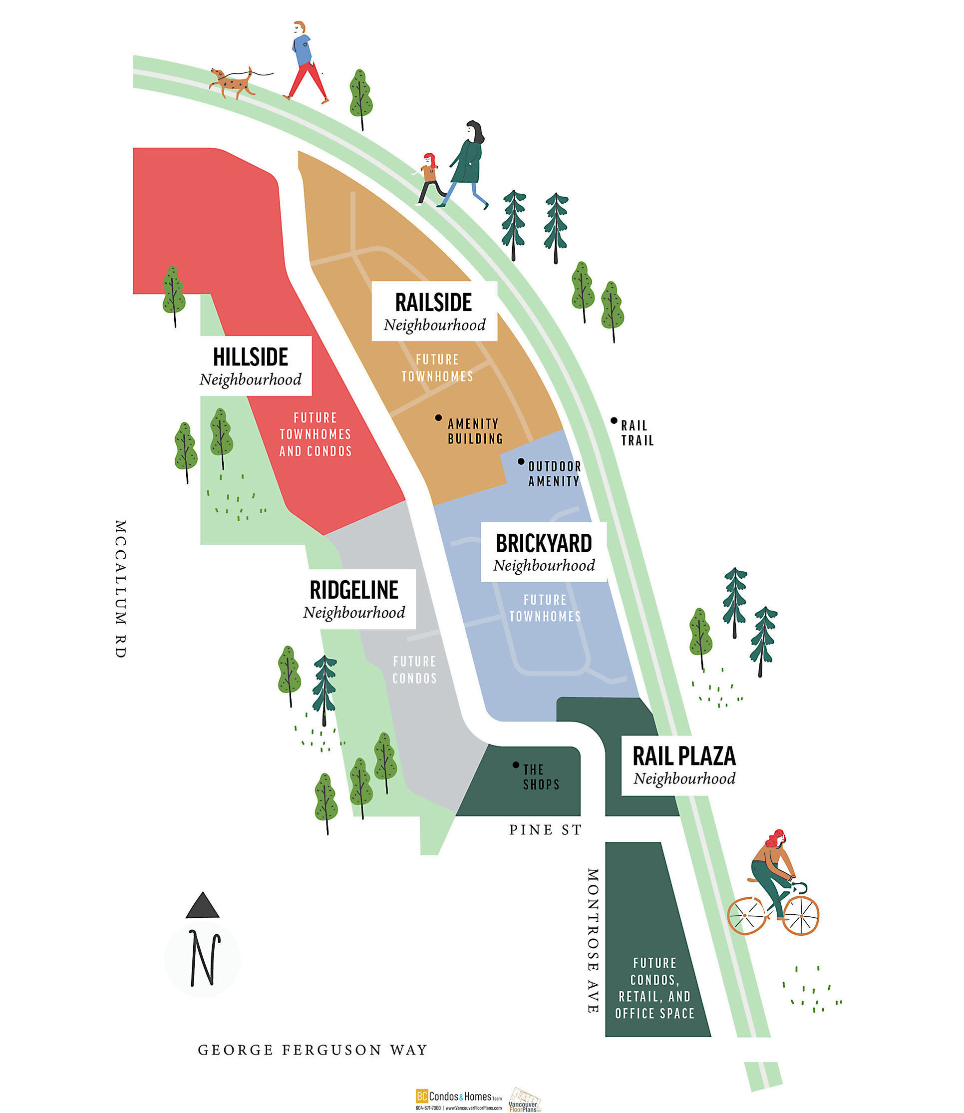 The Mason at The Rail District Flats location map 1