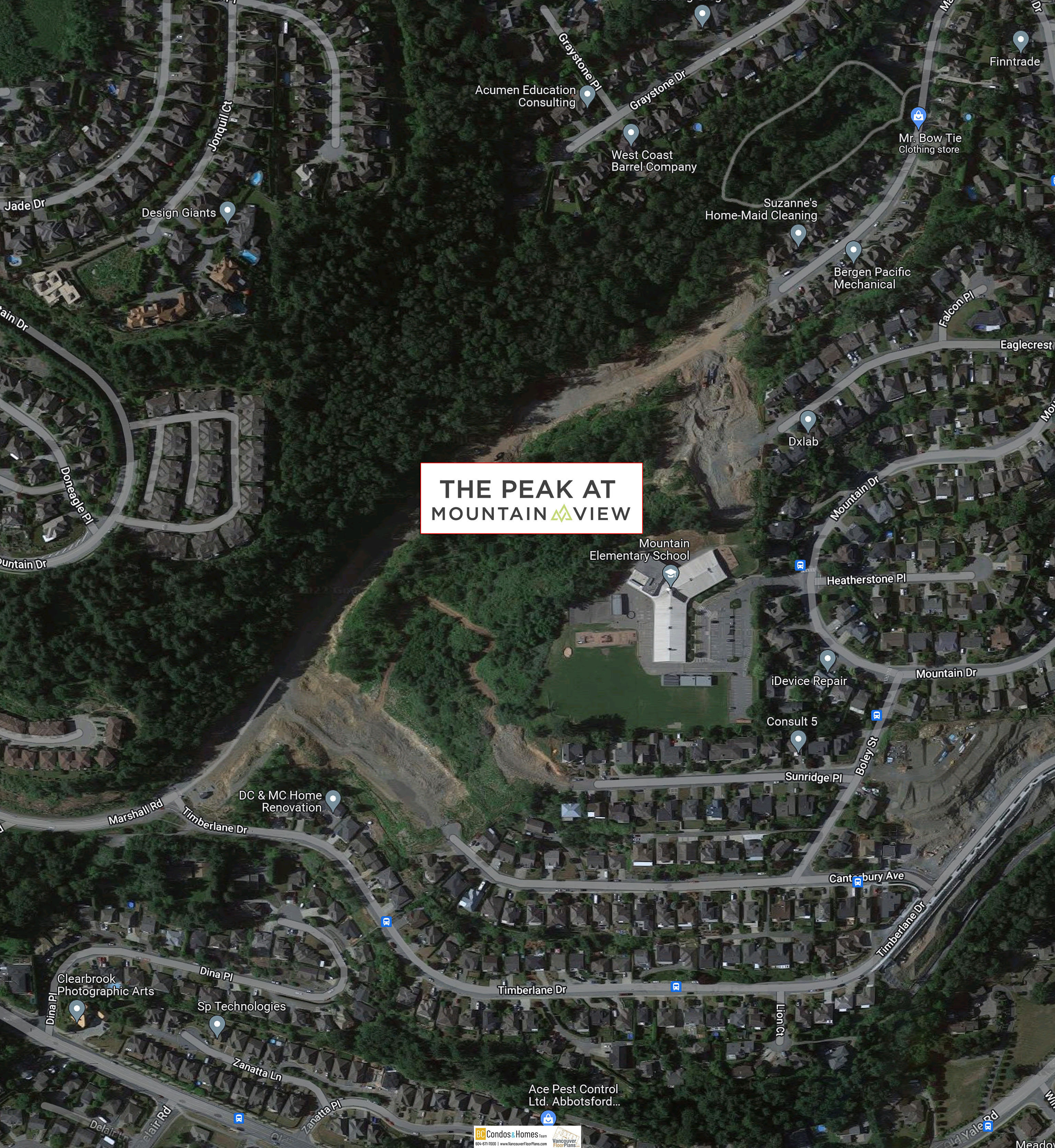 The Peak at Mountain View location map 2